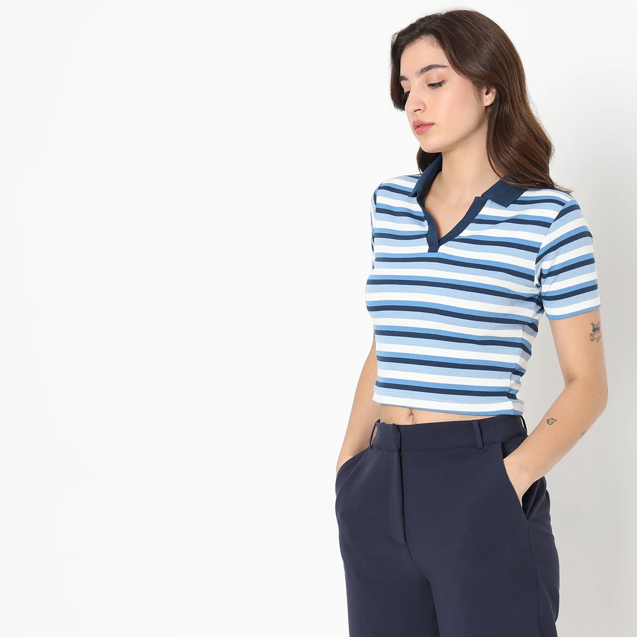 Slim Fit Striped T-Shirt - Image 5