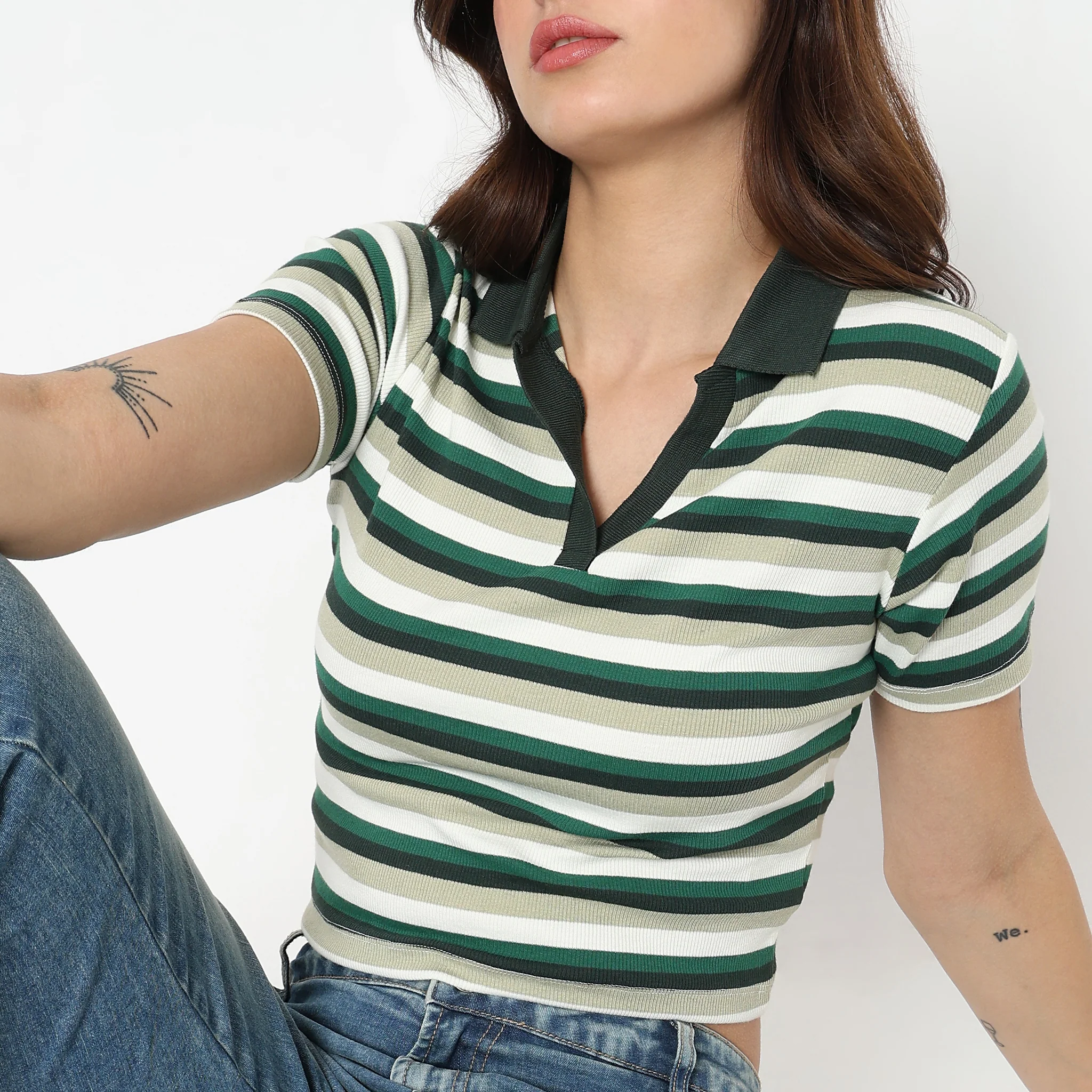 Slim Fit Striped T-Shirt - Image 9