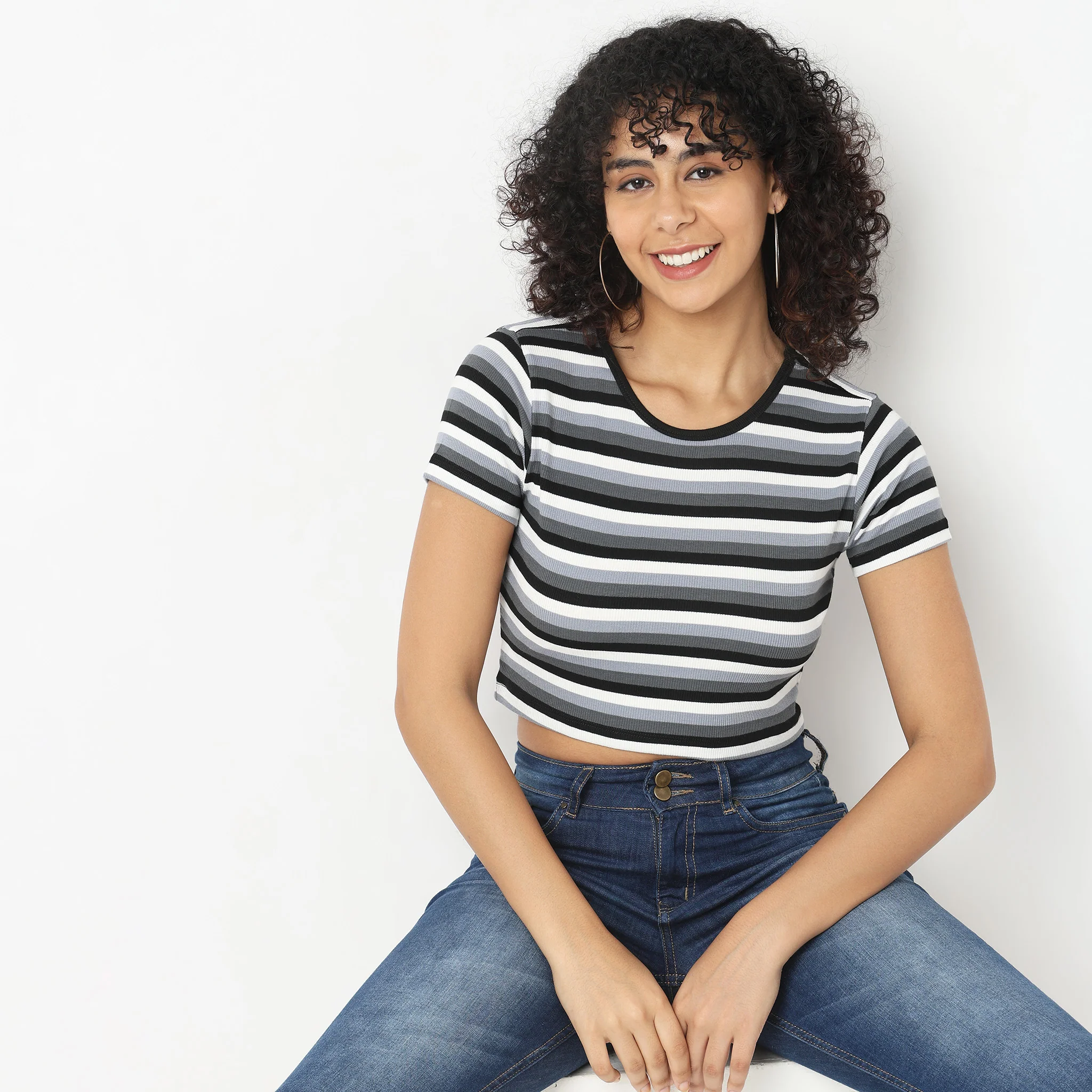 Slim Fit Striped T-Shirt - Image 2