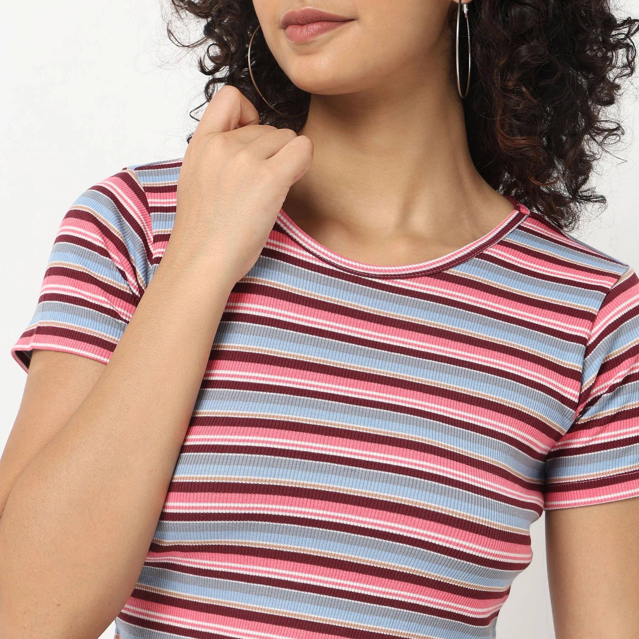 Slim Fit Striped T-Shirt - Image 8