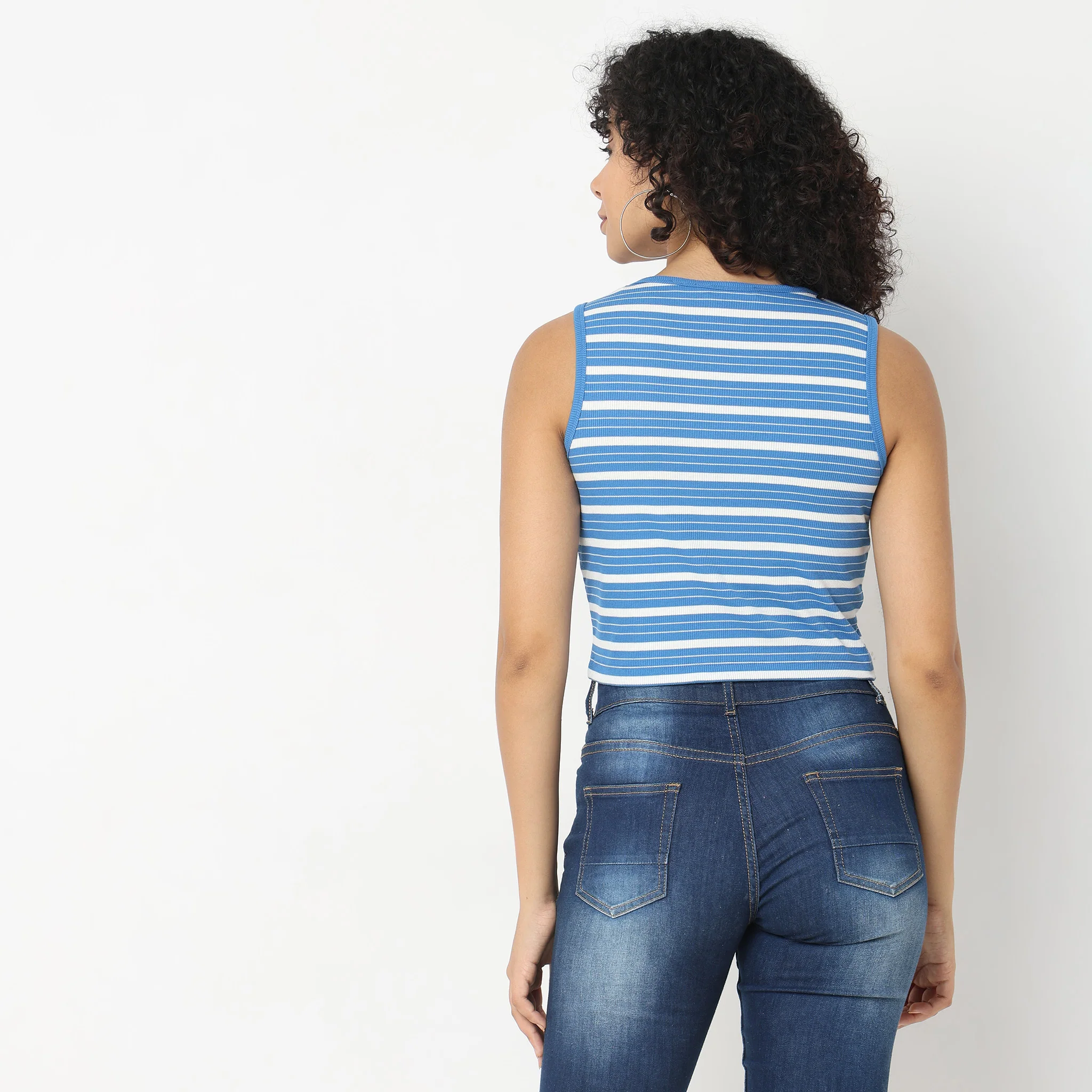 Slim Fit Striped Tank Top - Image 8