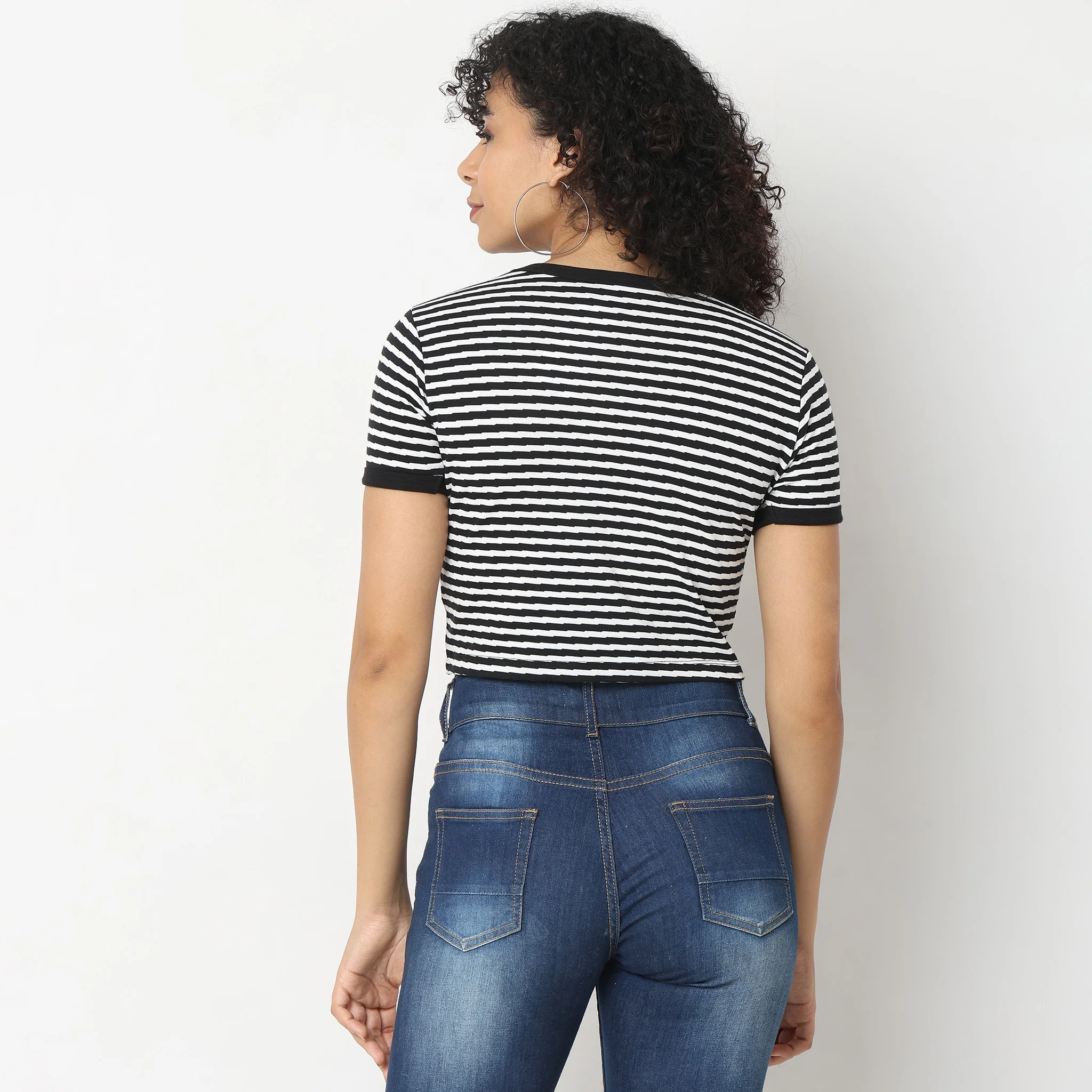 Slim Fit Striped T-Shirt - Image 4