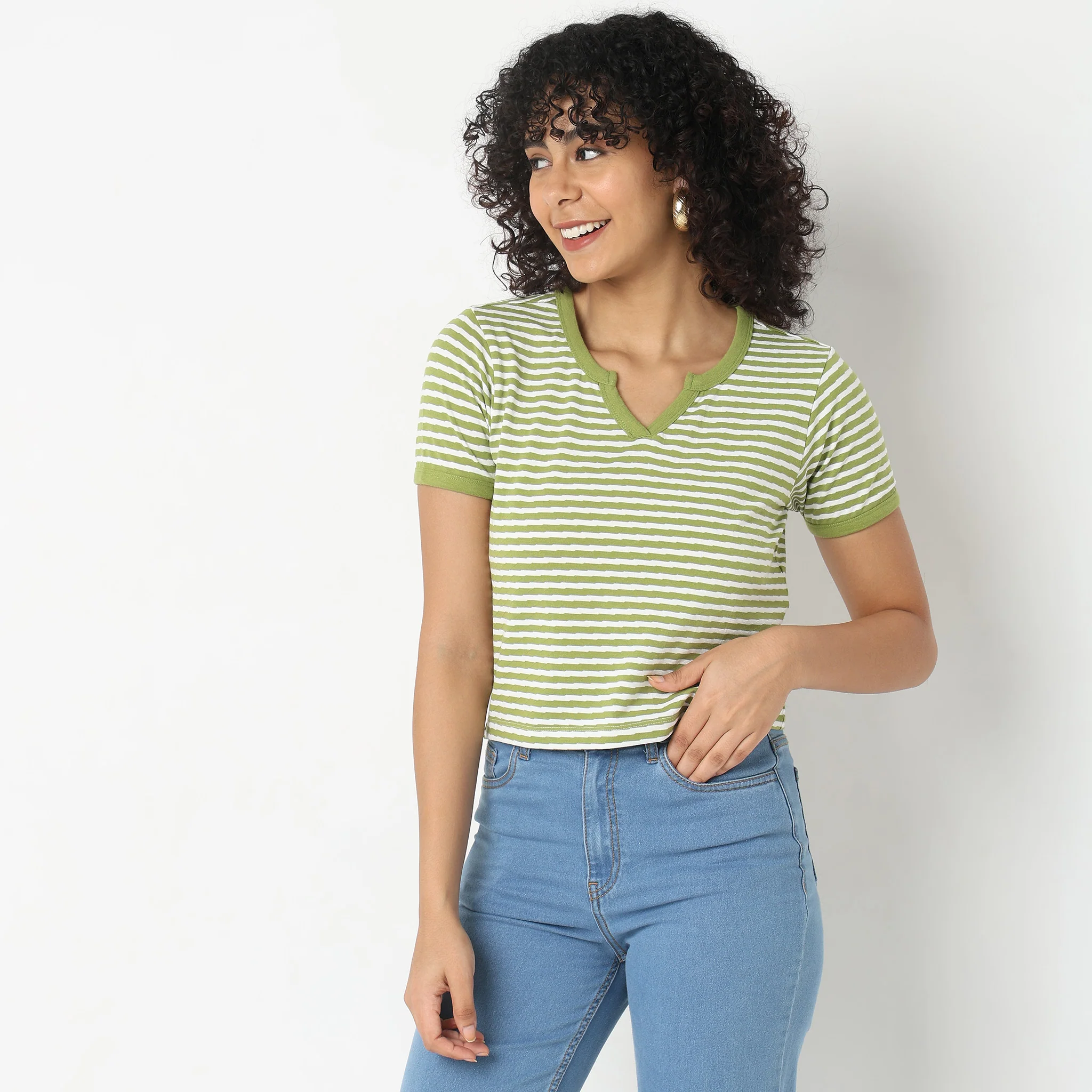 Slim Fit Striped T-Shirt - Image 7