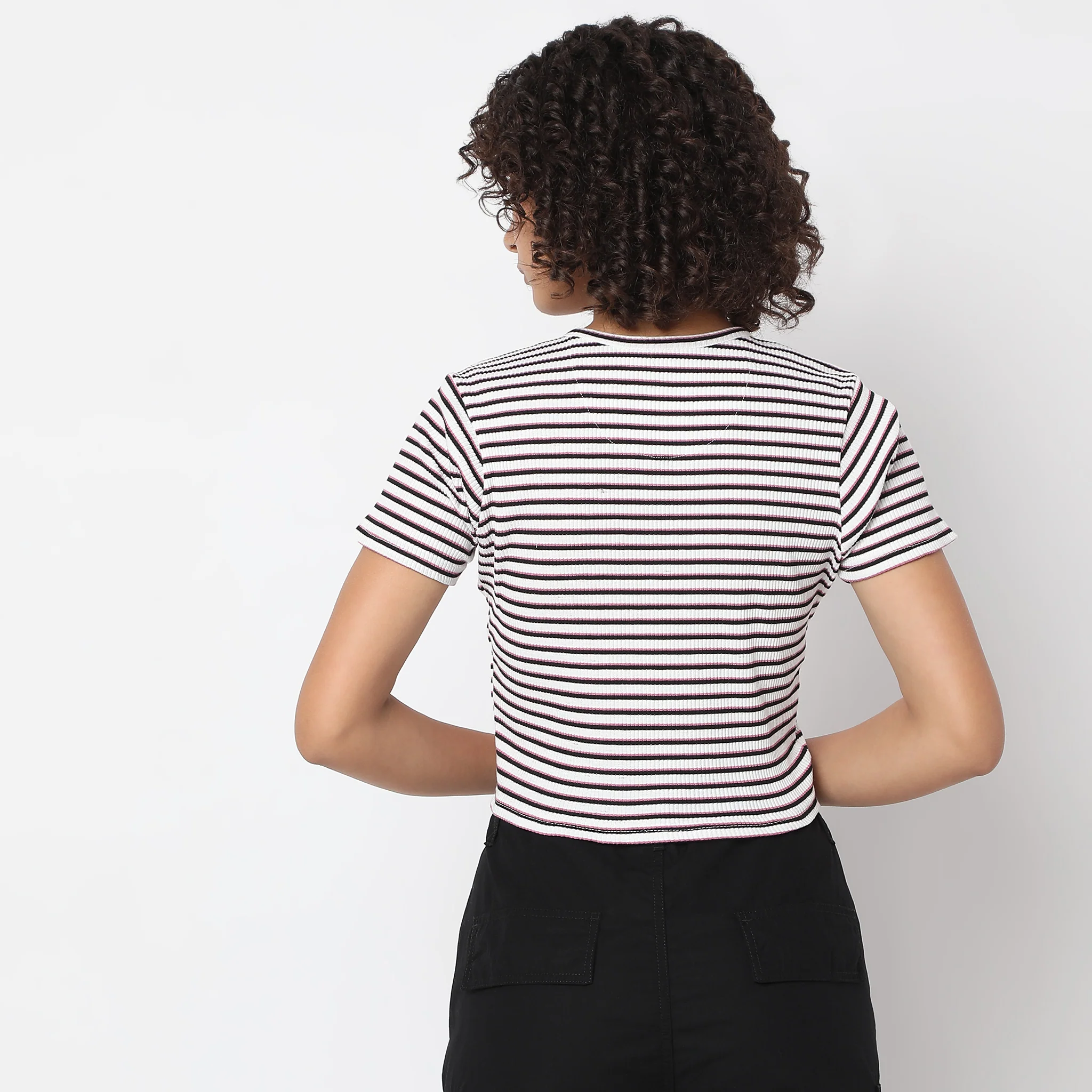 Slim Fit Striped T-Shirt - Image 8