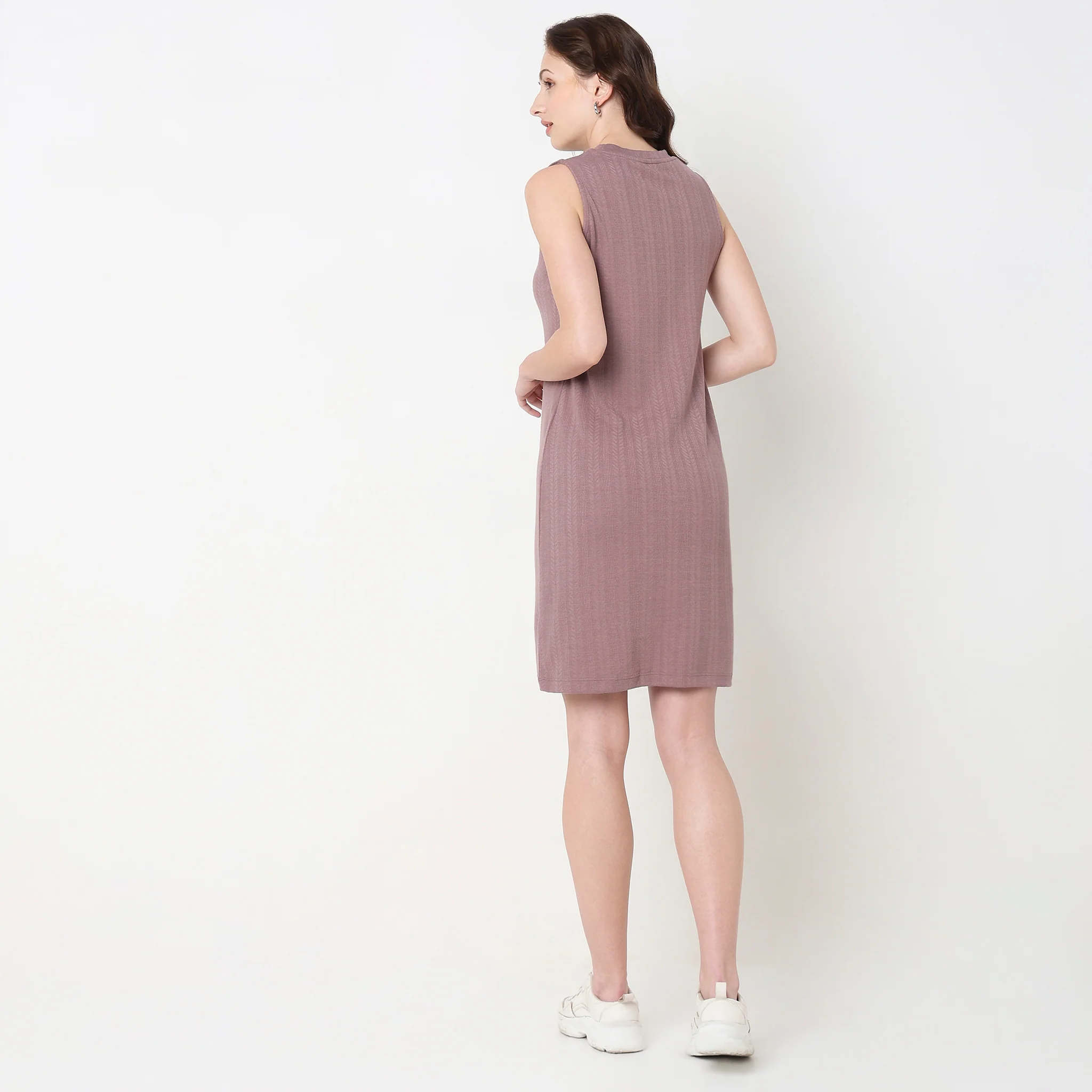 Slim Fit Structured Dress - Image 3
