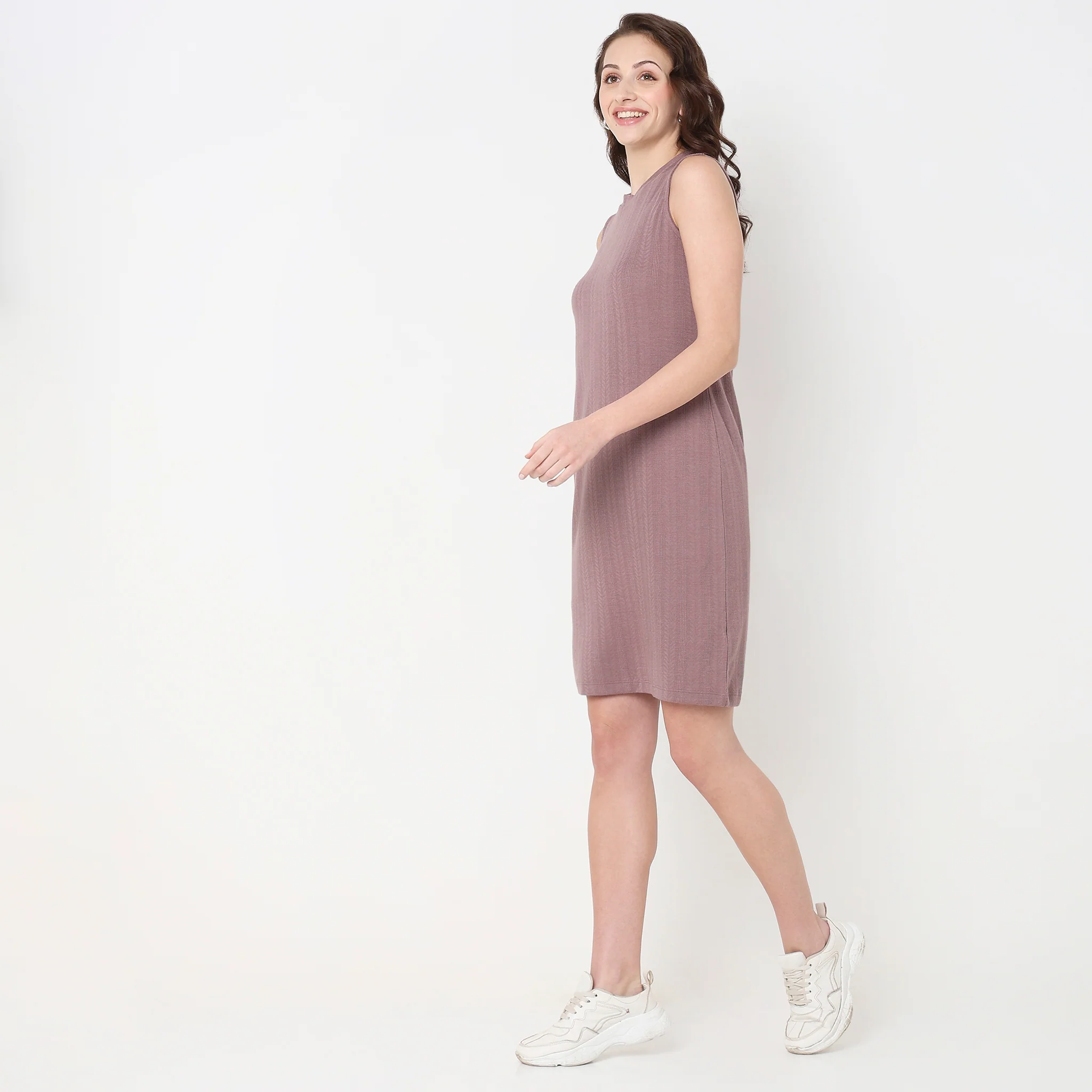 Slim Fit Structured Dress - Image 5