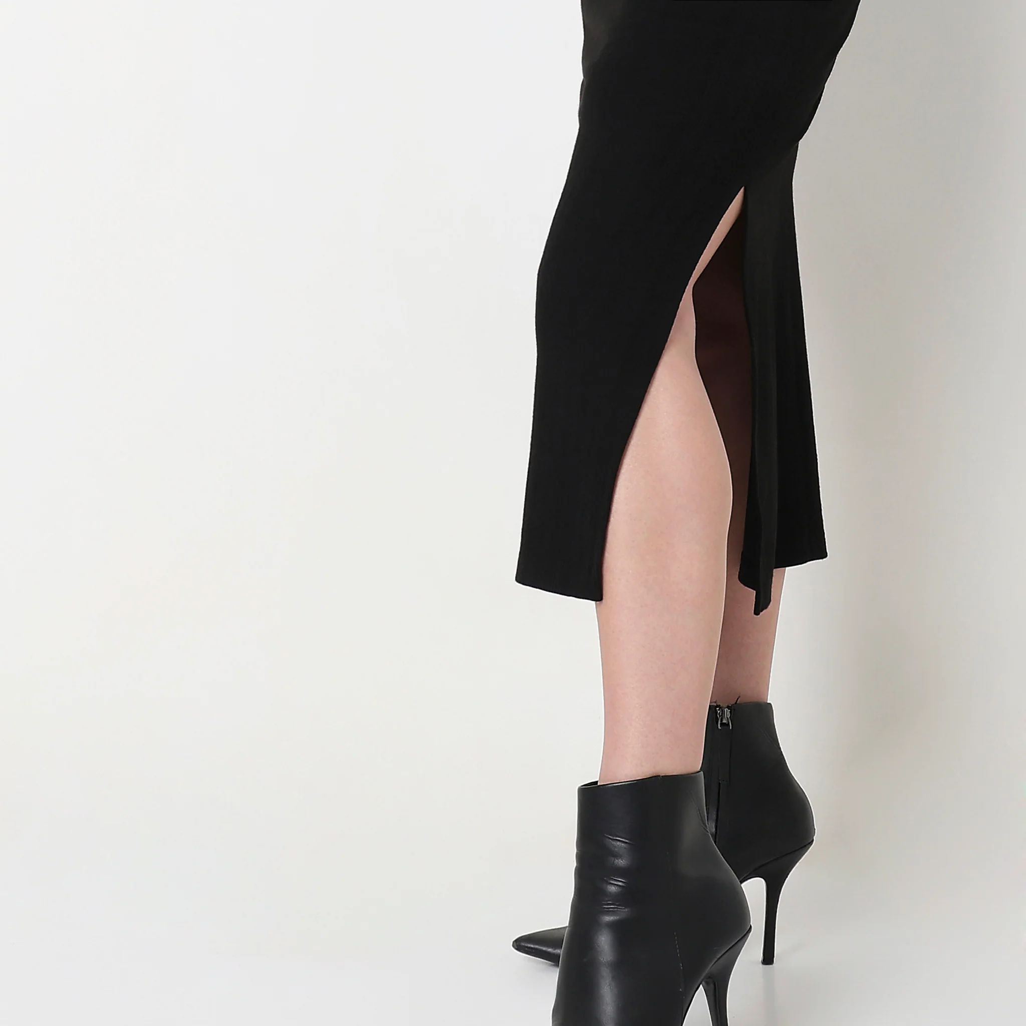 Slim Fit Structured High Rise Skirt - Image 4