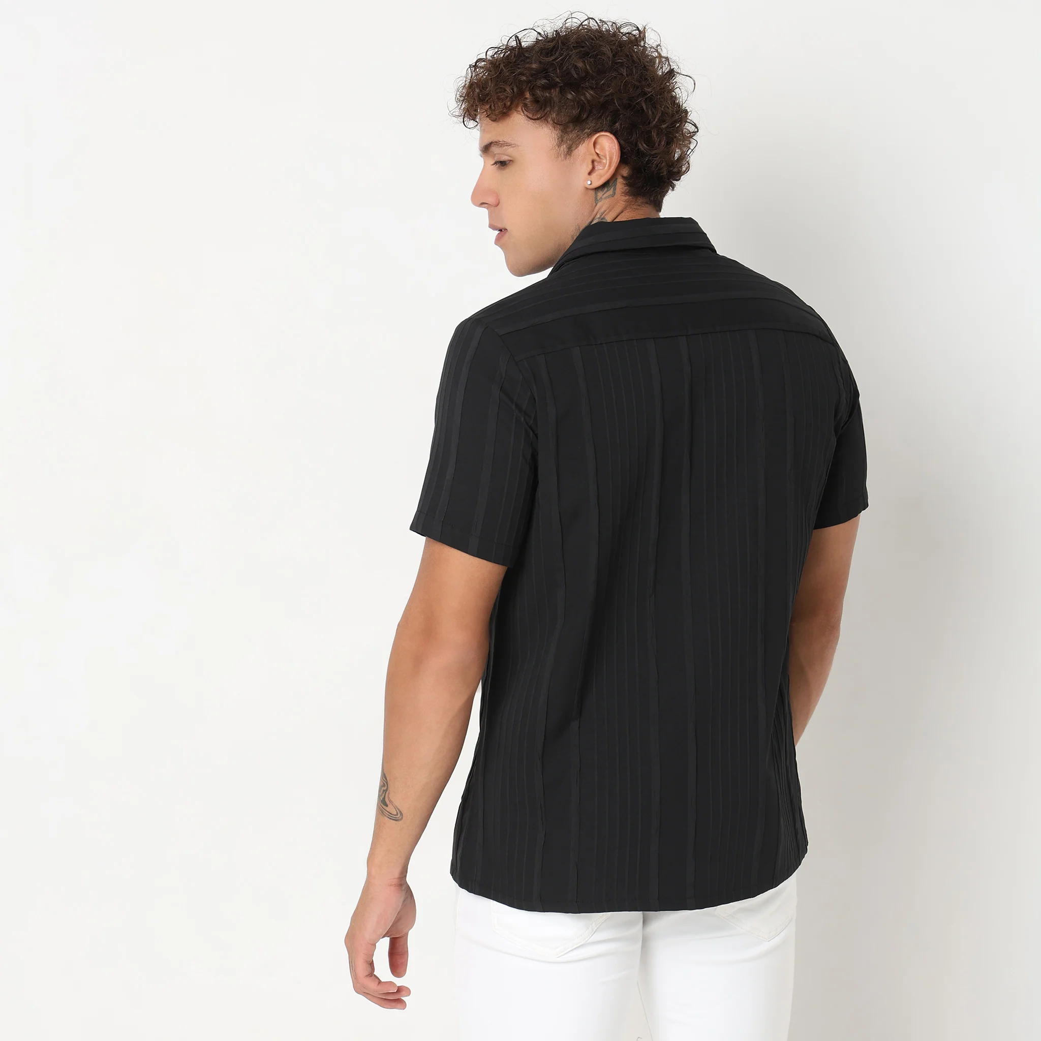 Slim Fit Structured Shirt - Image 3