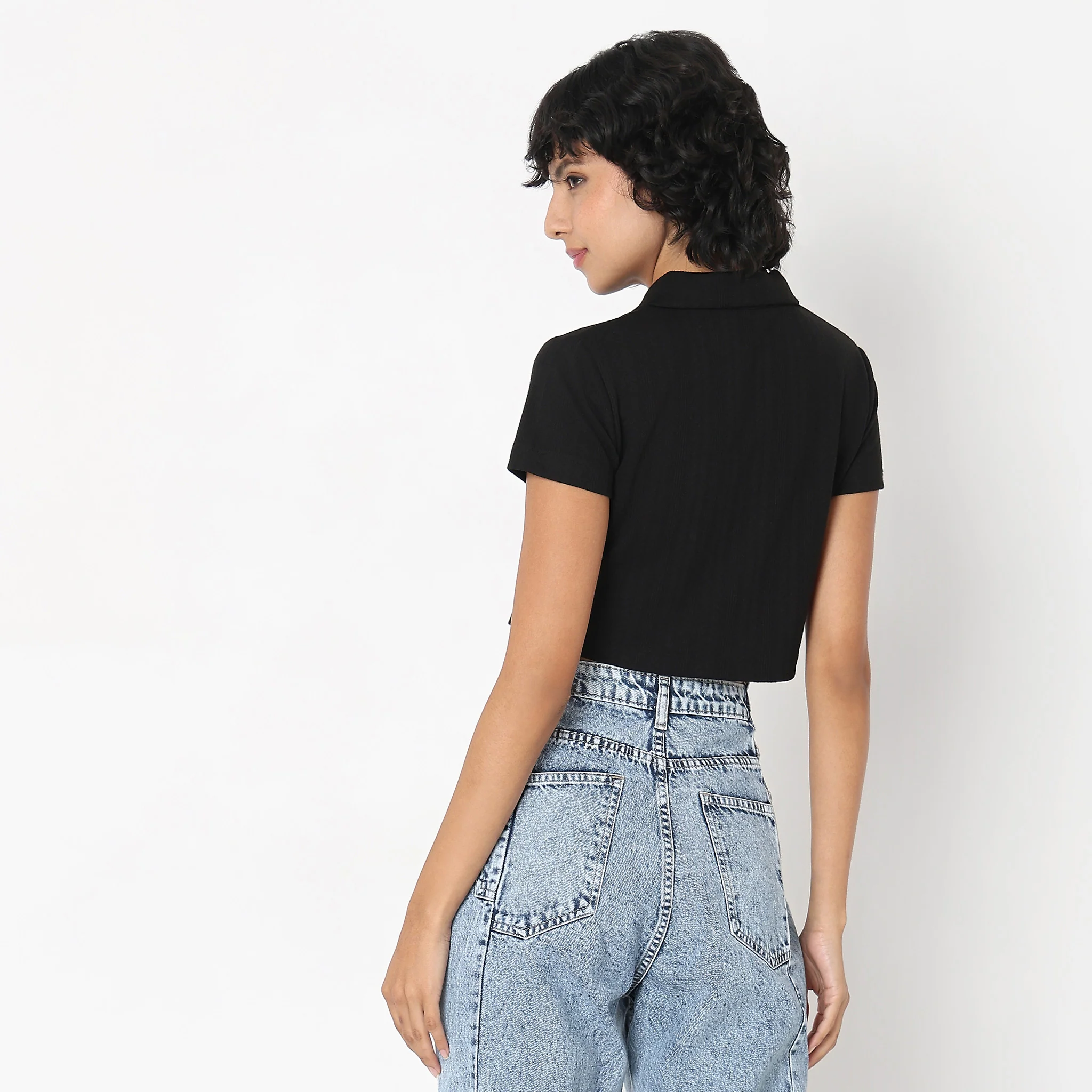 Slim Fit Structured T-Shirt - Image 3