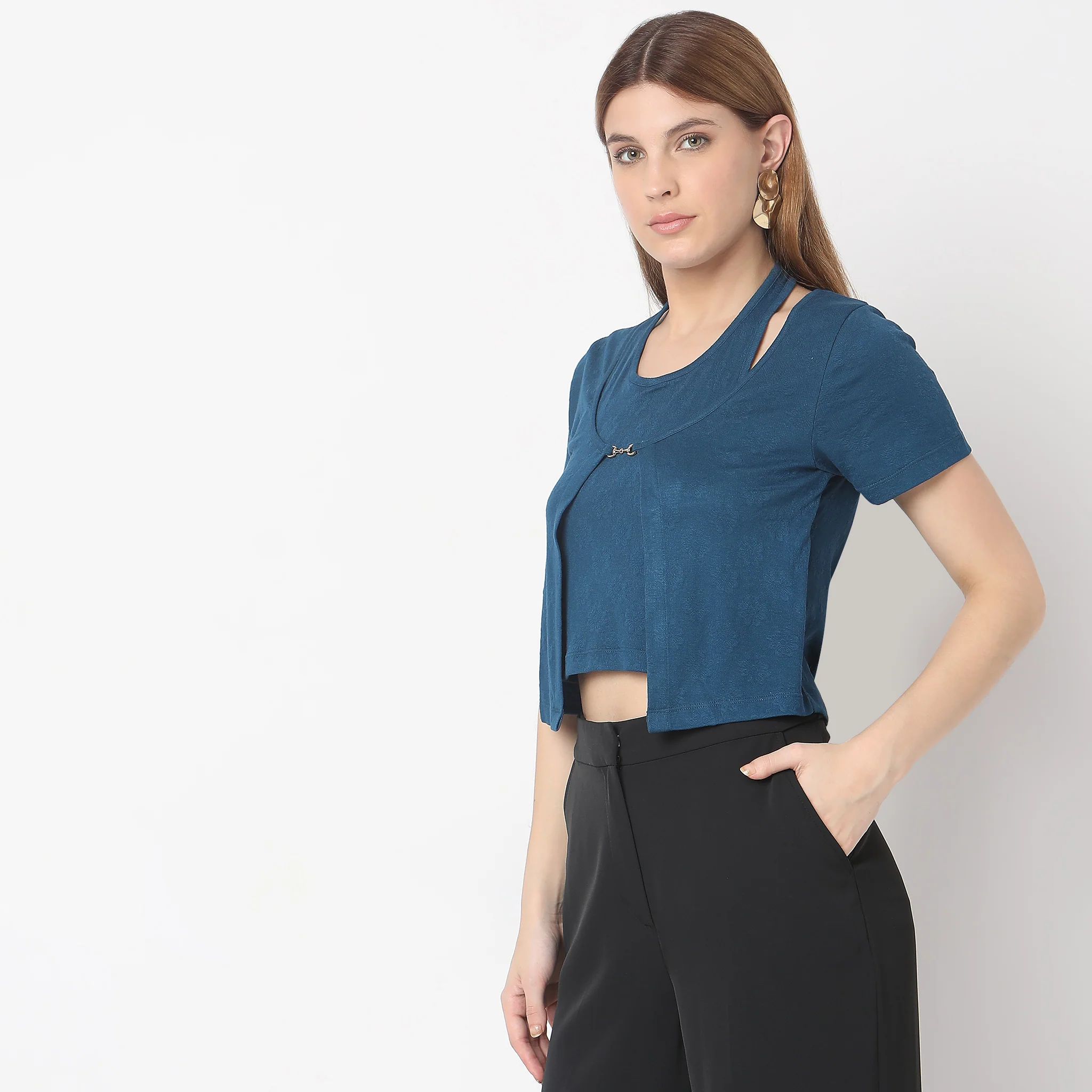 Slim Fit Structured T-Shirt - Image 9