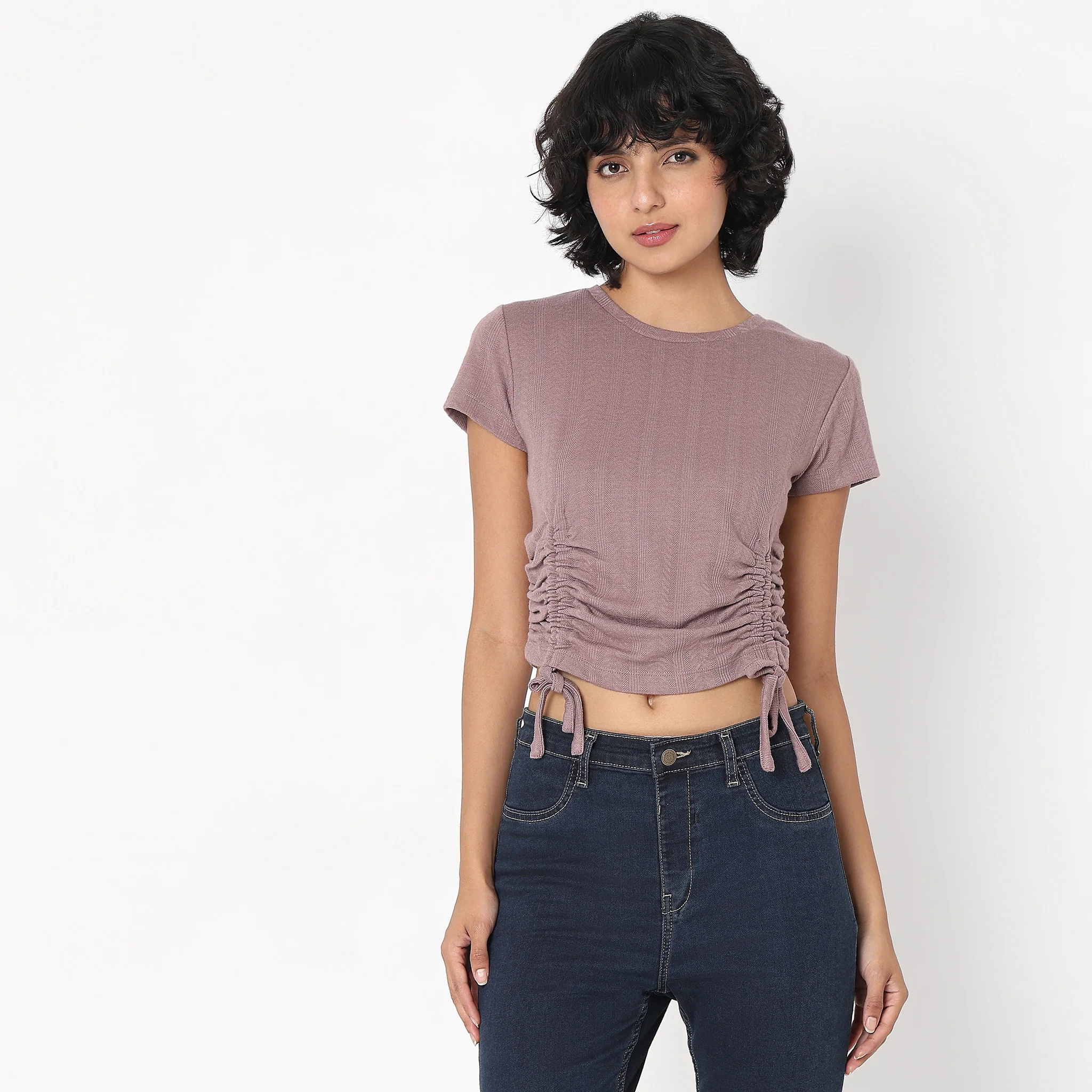 Slim Fit Structured Top - Image 2