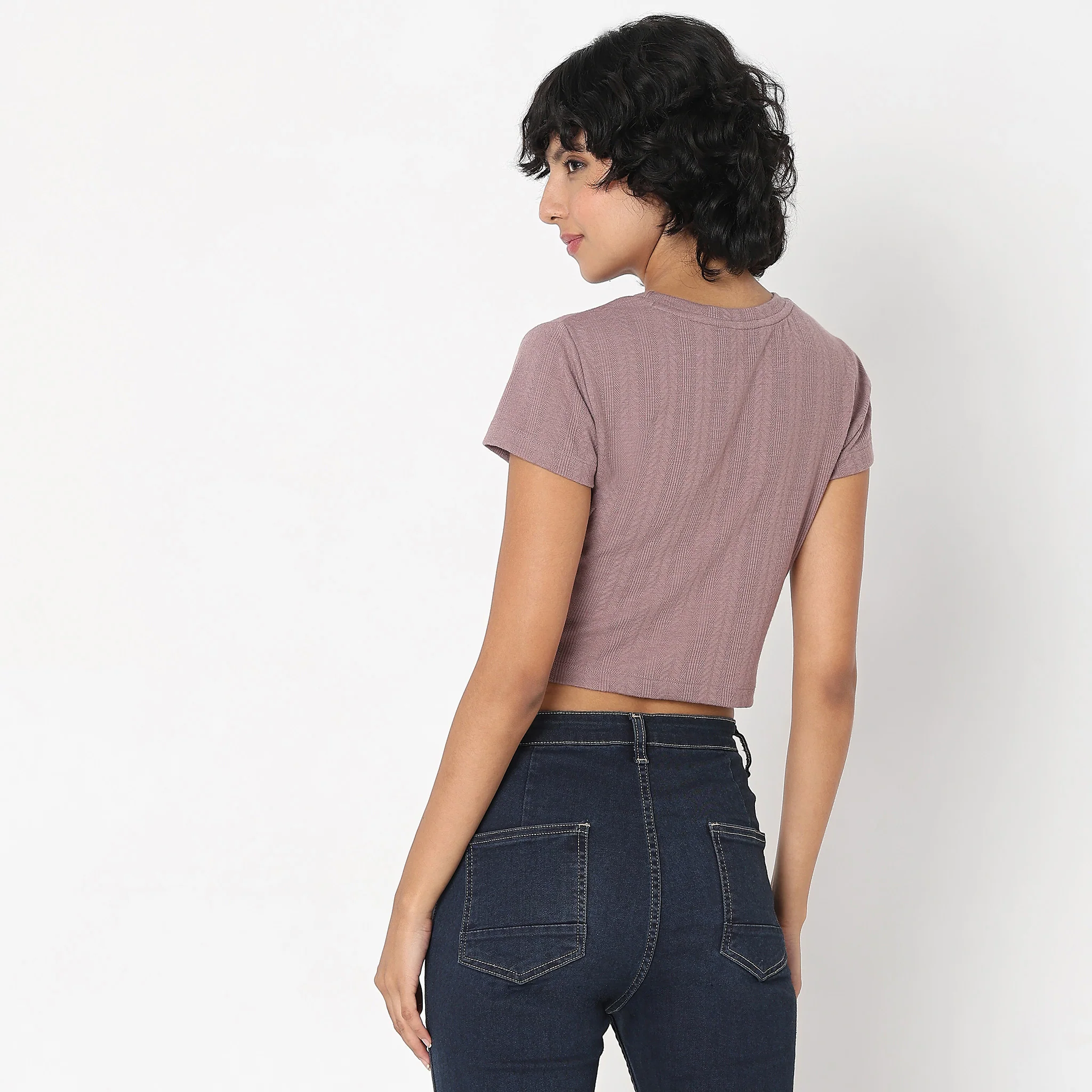 Slim Fit Structured Top - Image 3