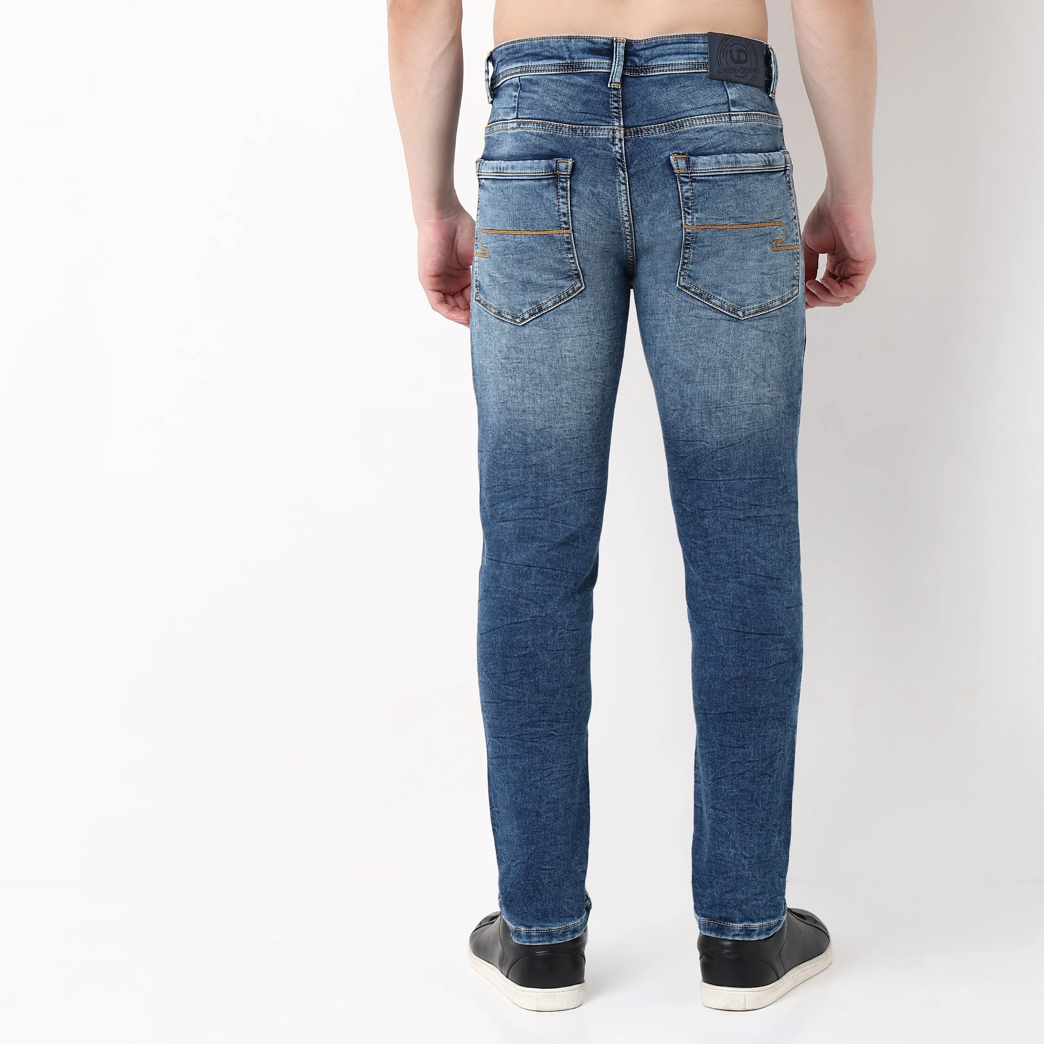 Slim Fit Vintage Wash Jeans - Image 3