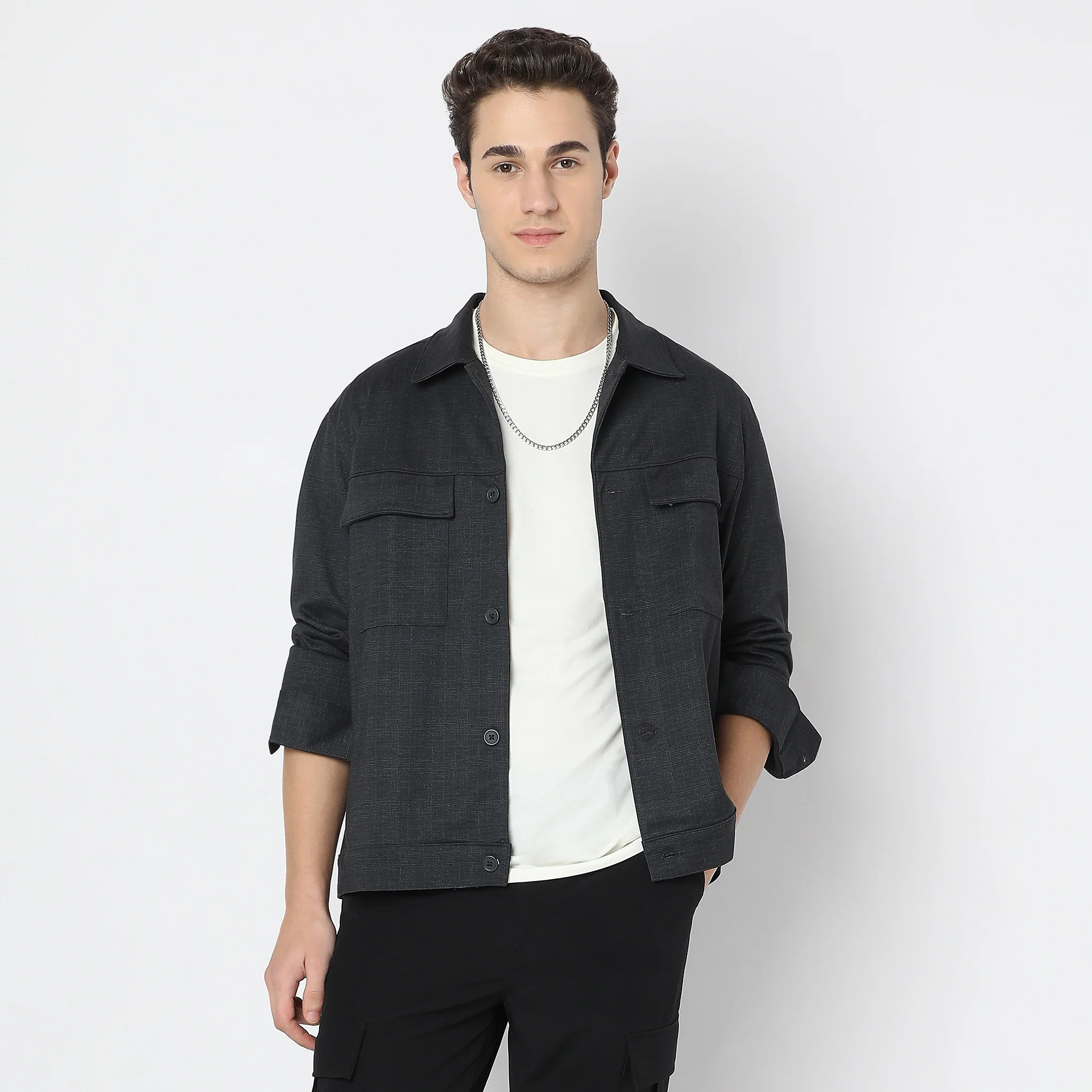 Slim Ft Solid Explorer Shirt - Image 2
