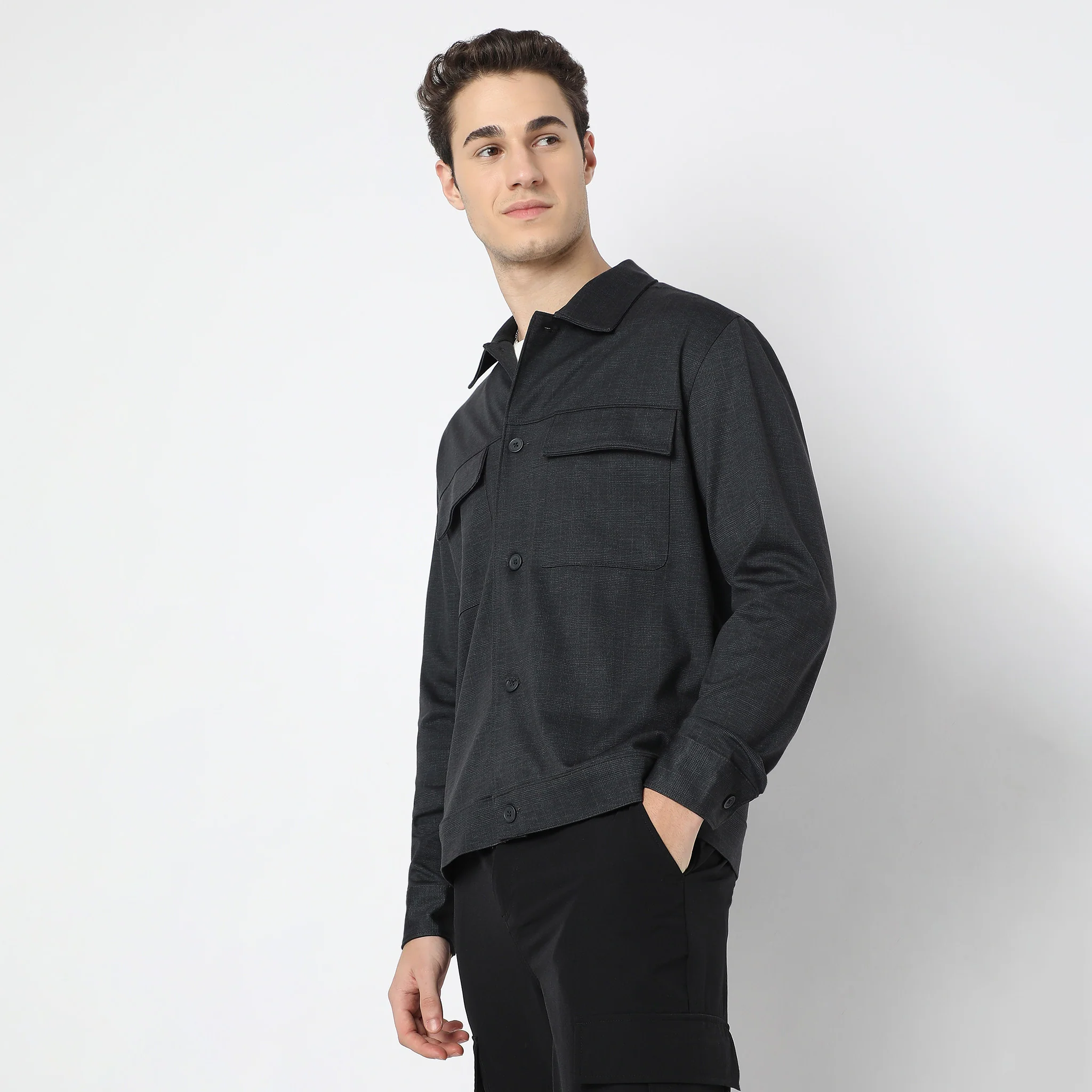 Slim Ft Solid Explorer Shirt - Image 5