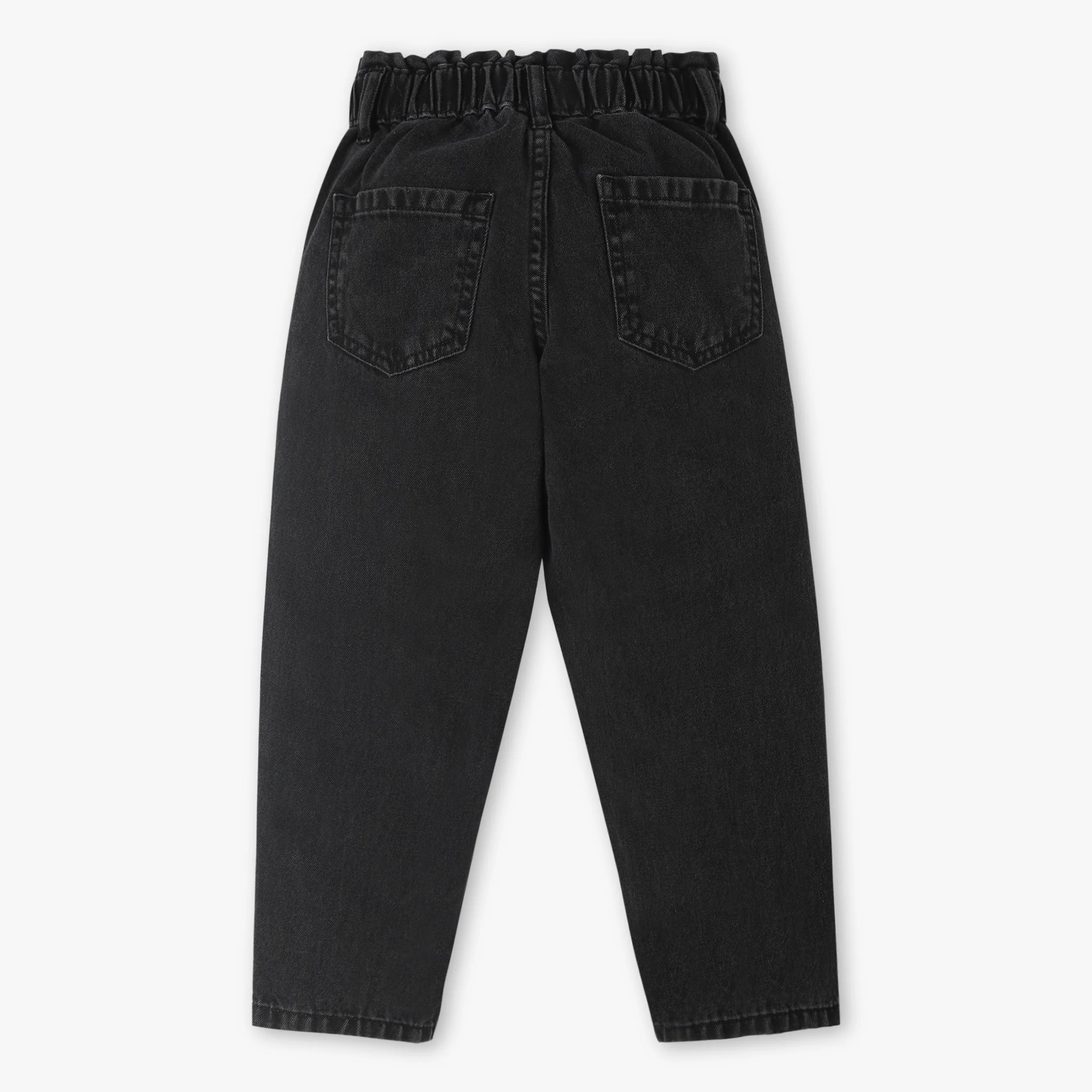 Classic Girls Mid Wash Sloutch Fit Denim With All Round Elasticated Waistband - Image 5