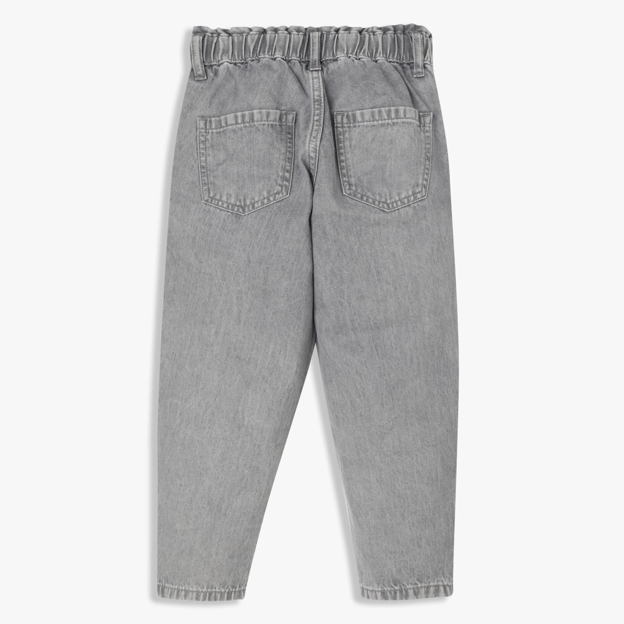 Classic Girls Mid Wash Sloutch Fit Denim With All Round Elasticated Waistband - Image 8