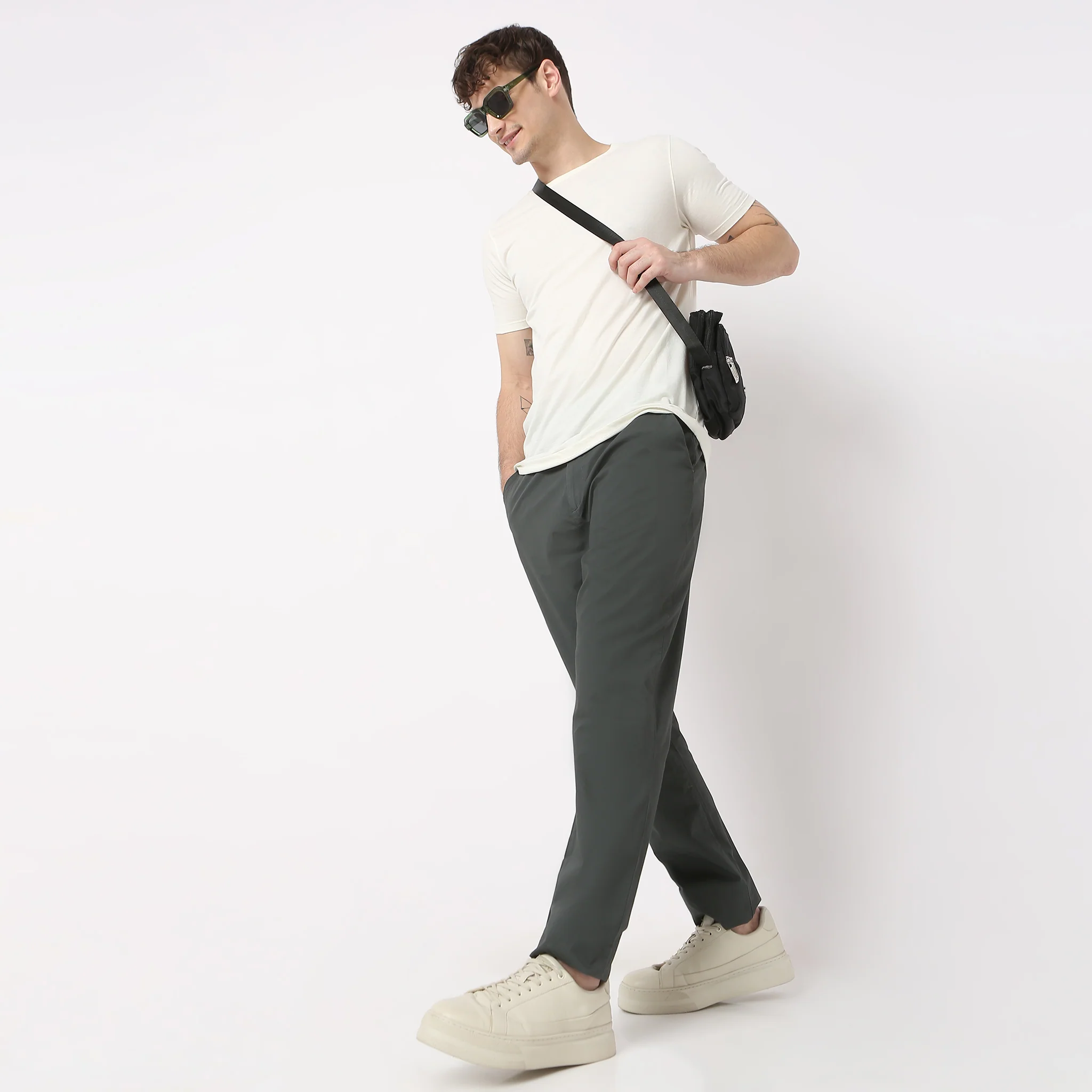 Brunch Pantsᵉˣ - Lounge pants Modern Elasticated Waistband Ankle Length 100% Cotton - Image 16