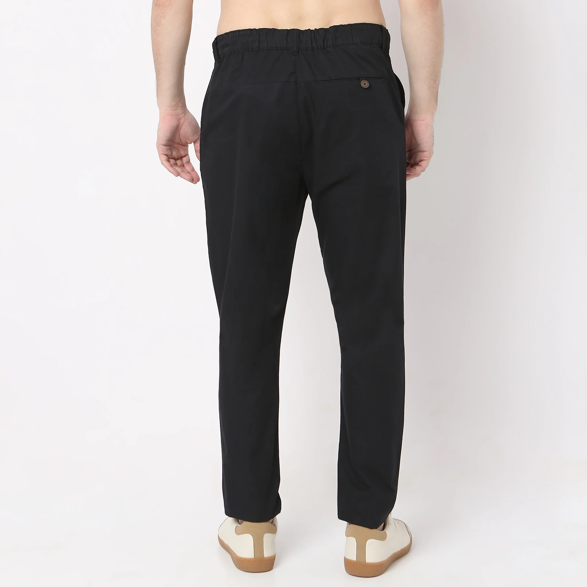 Brunch Pantsᵉˣ - Lounge pants Modern Elasticated Waistband Ankle Length 100% Cotton - Image 3