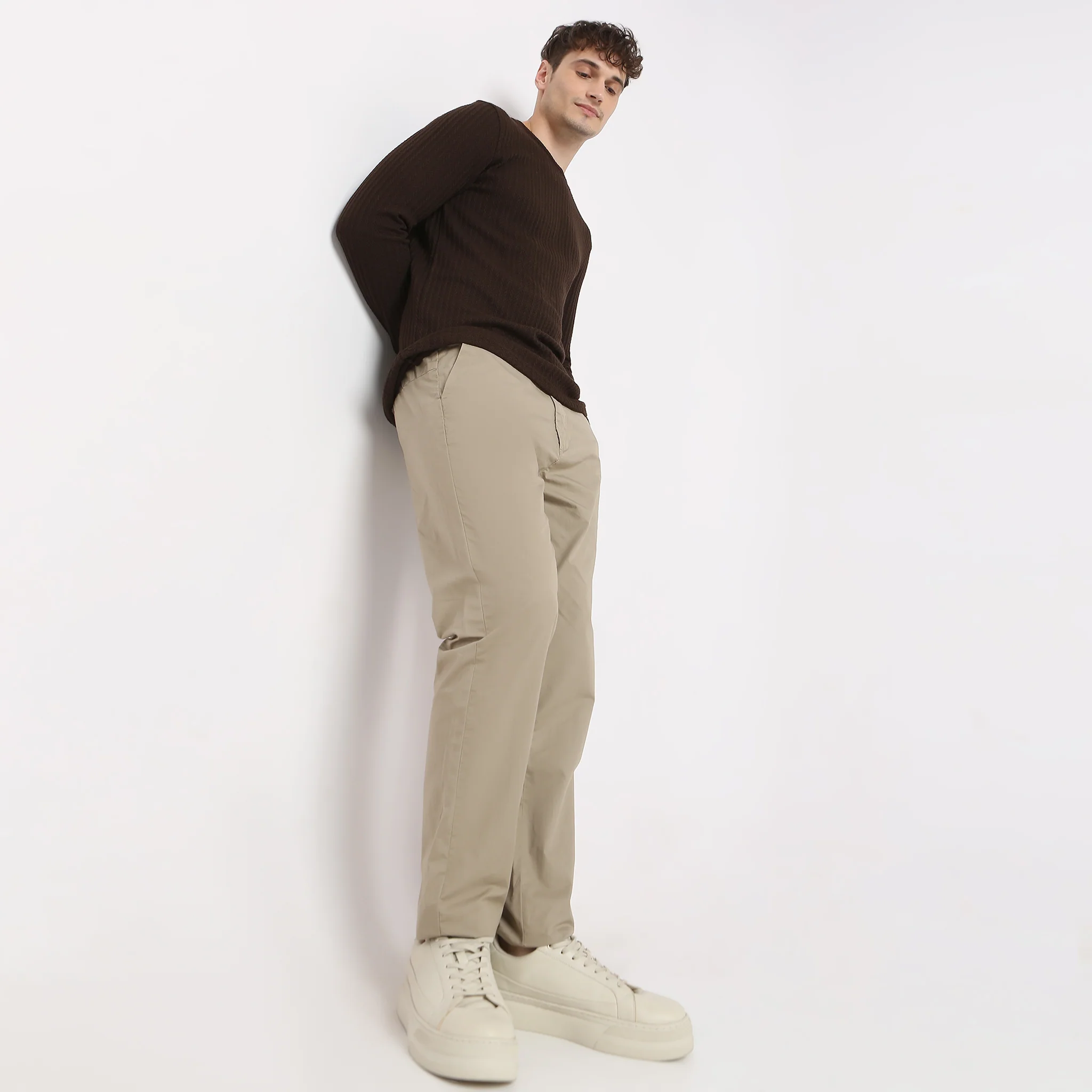 Brunch Pantsᵉˣ - Lounge pants Modern Elasticated Waistband Ankle Length 100% Cotton - Image 6