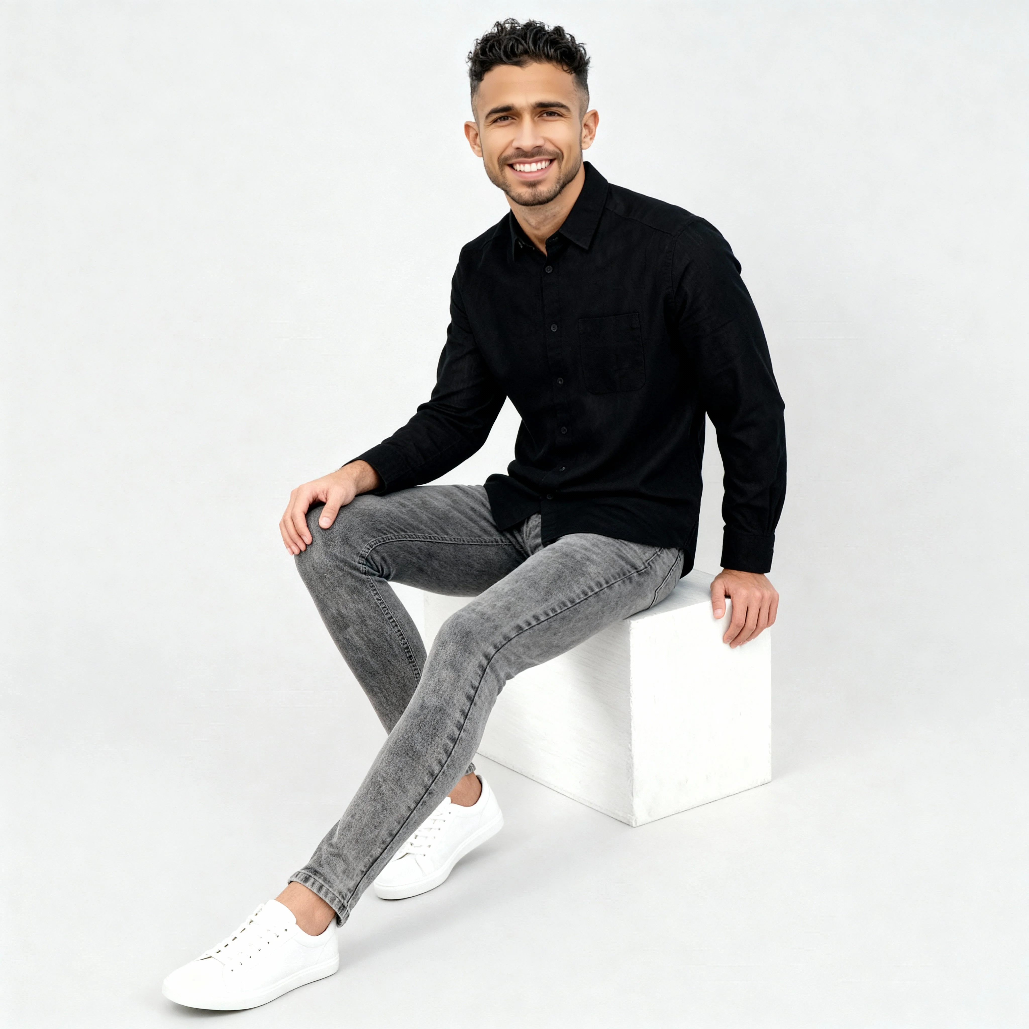 LininįµĖ£ - Linen Enriched Fine Natural Blend Shirts Solid Full Sleeve Shirts - Image 16