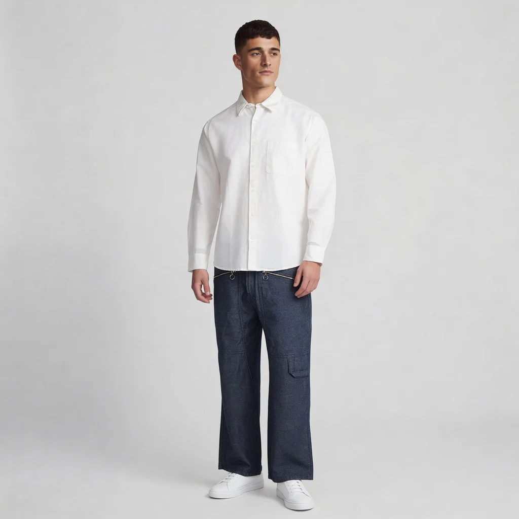 LininįµĖ£ - Linen Enriched Fine Natural Blend Shirts Solid Full Sleeve Shirts - Image 36