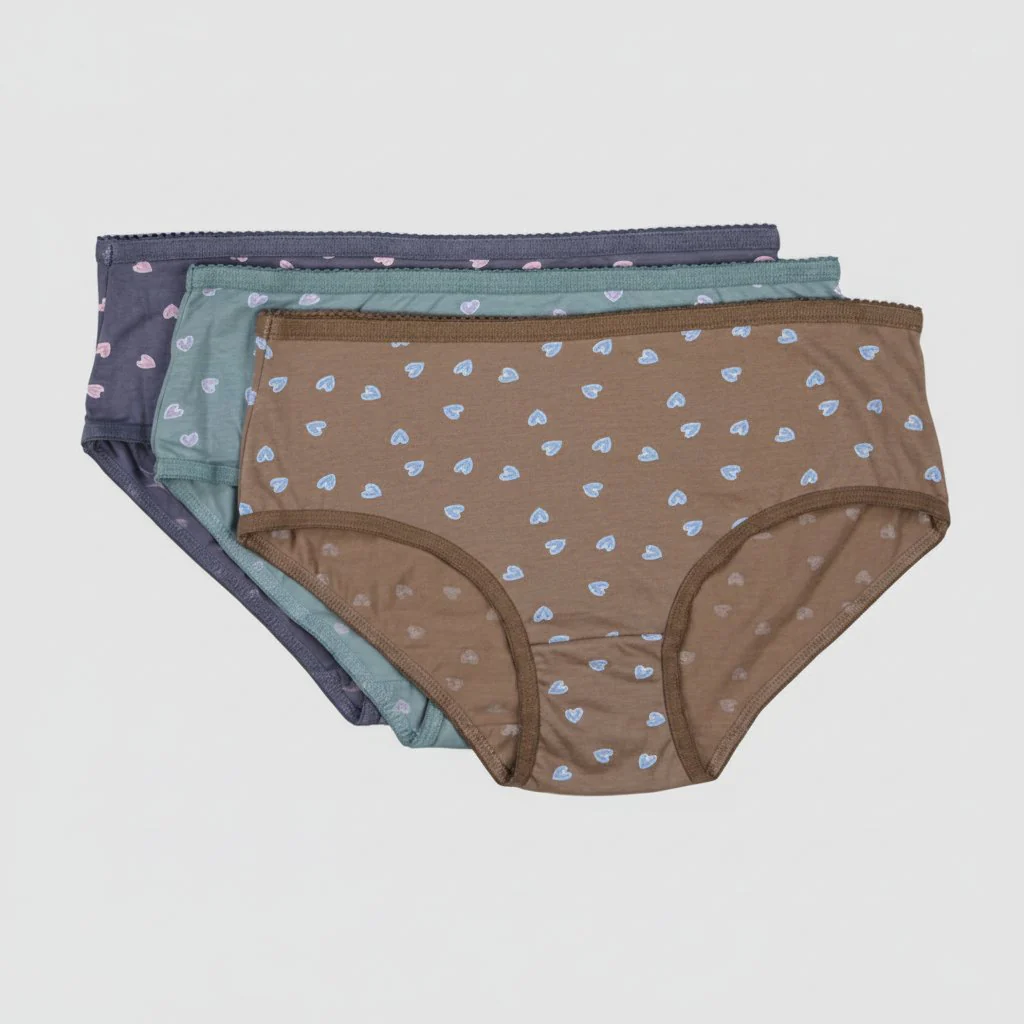 Soft and Comfy Heart Printed Hipster Panties - Pack of 3 - Image 6