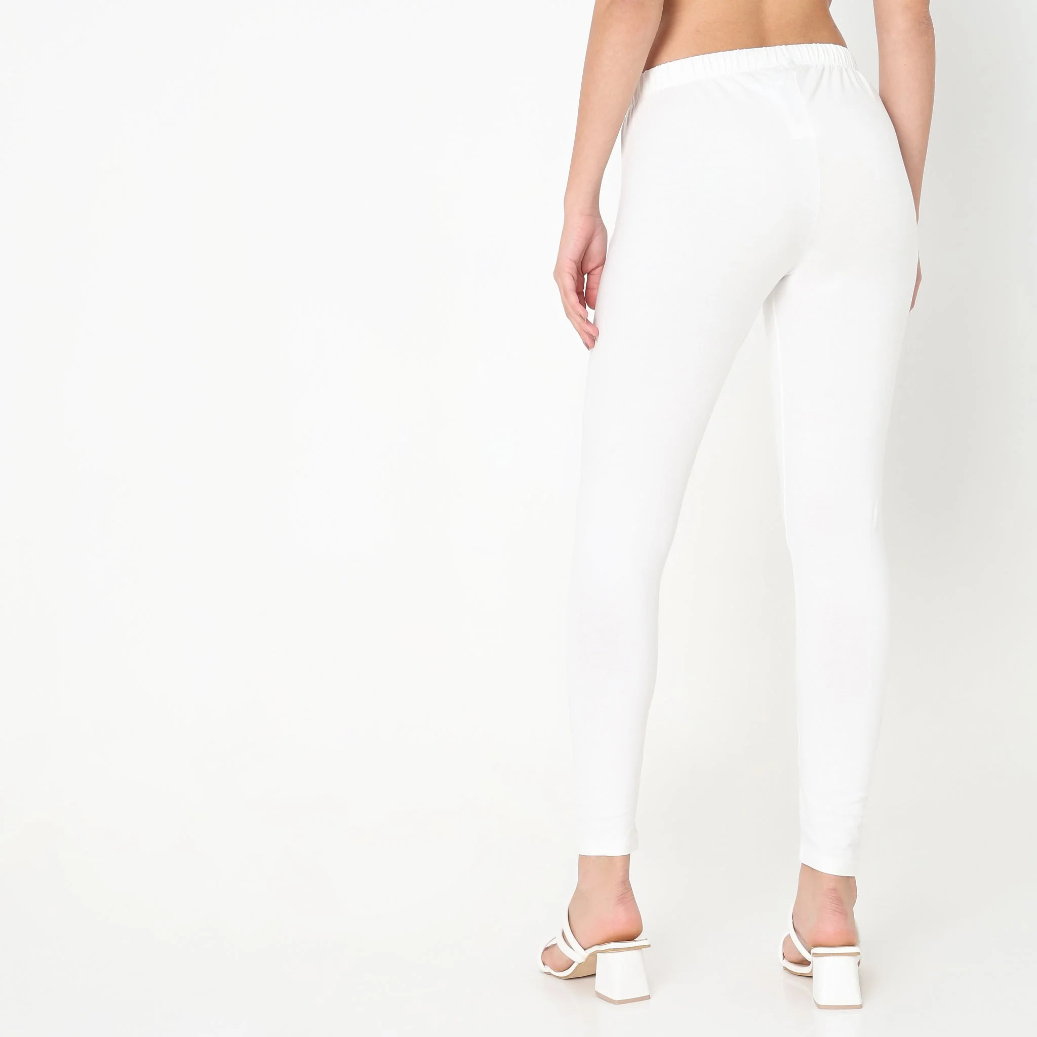 Ankle Length Slim Fit Leggings - Image 25