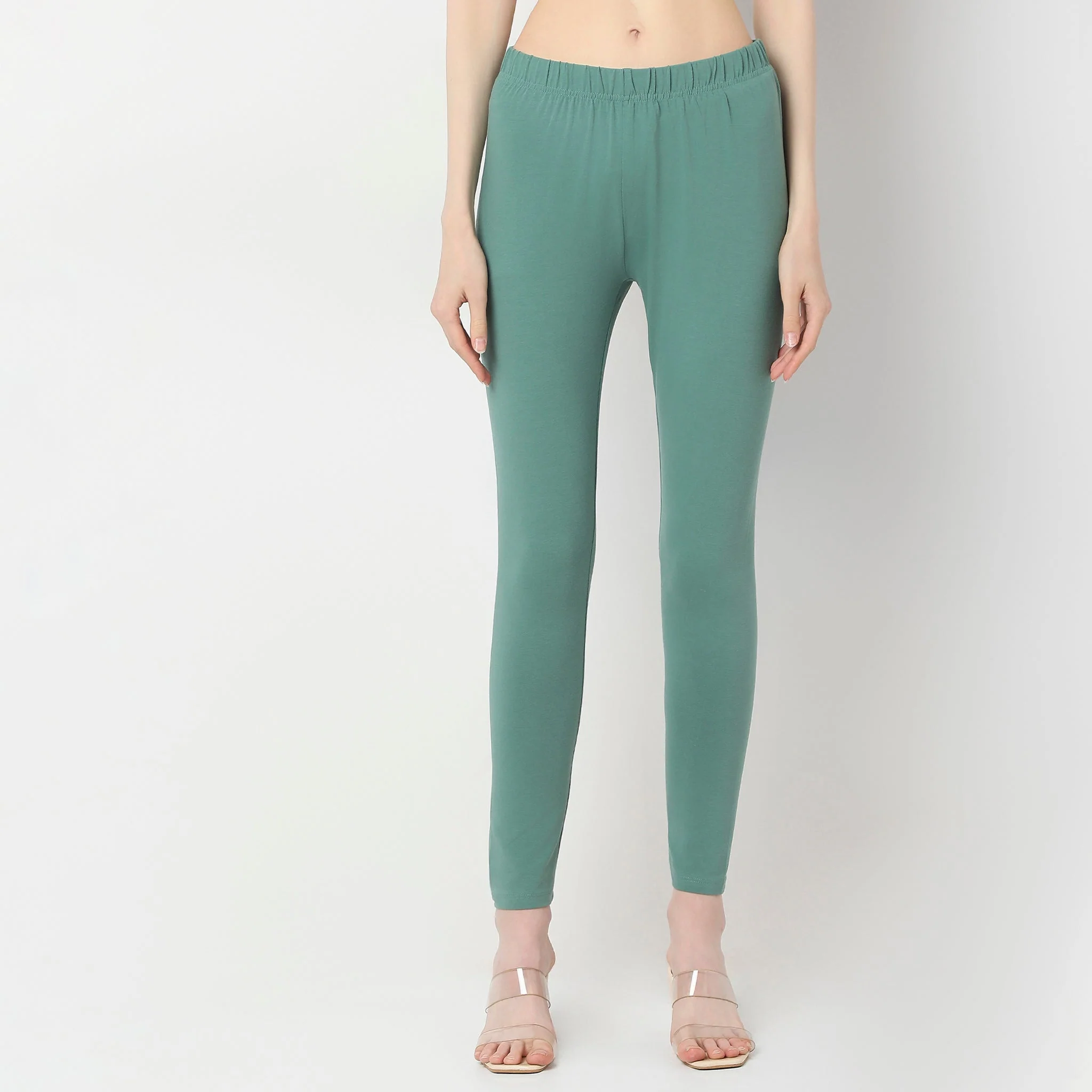Ankle Length Slim Fit Leggings - Image 27