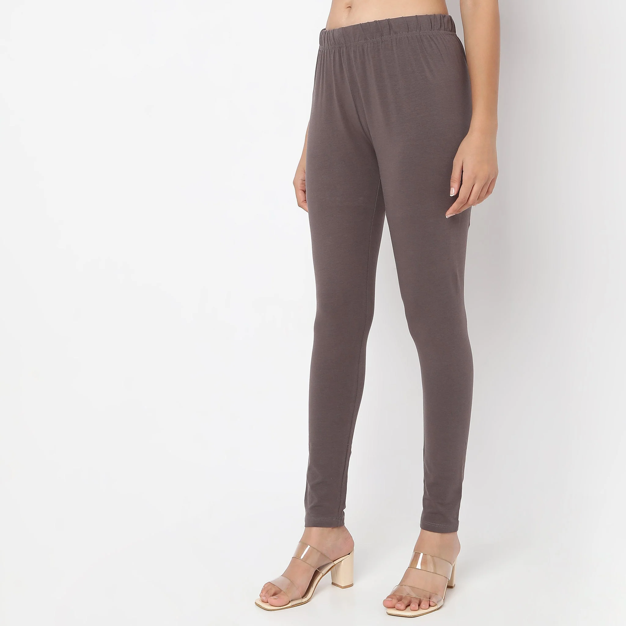Ankle Length Slim Fit Leggings - Image 35