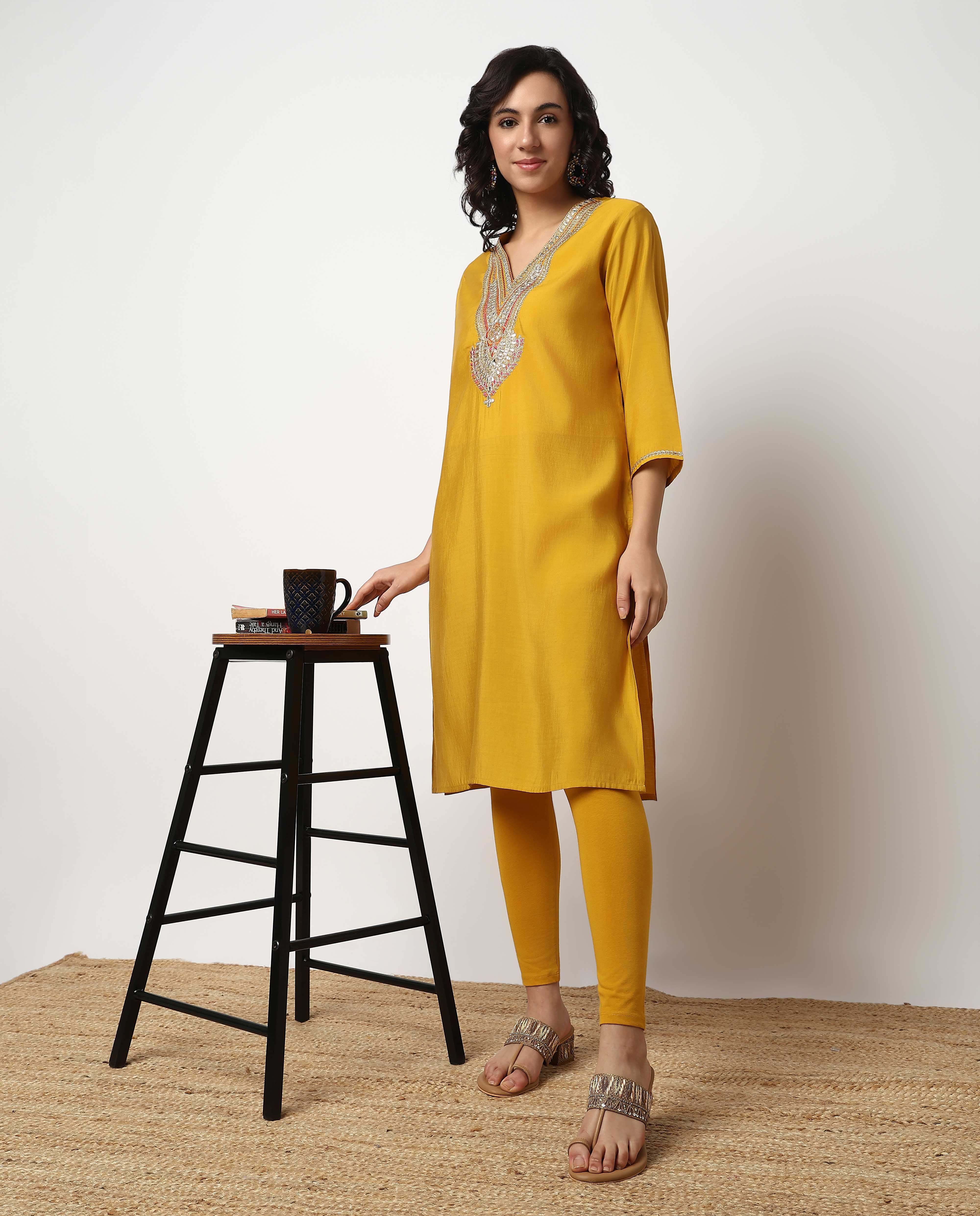 Ankle Length Slim Fit Leggings - Image 36