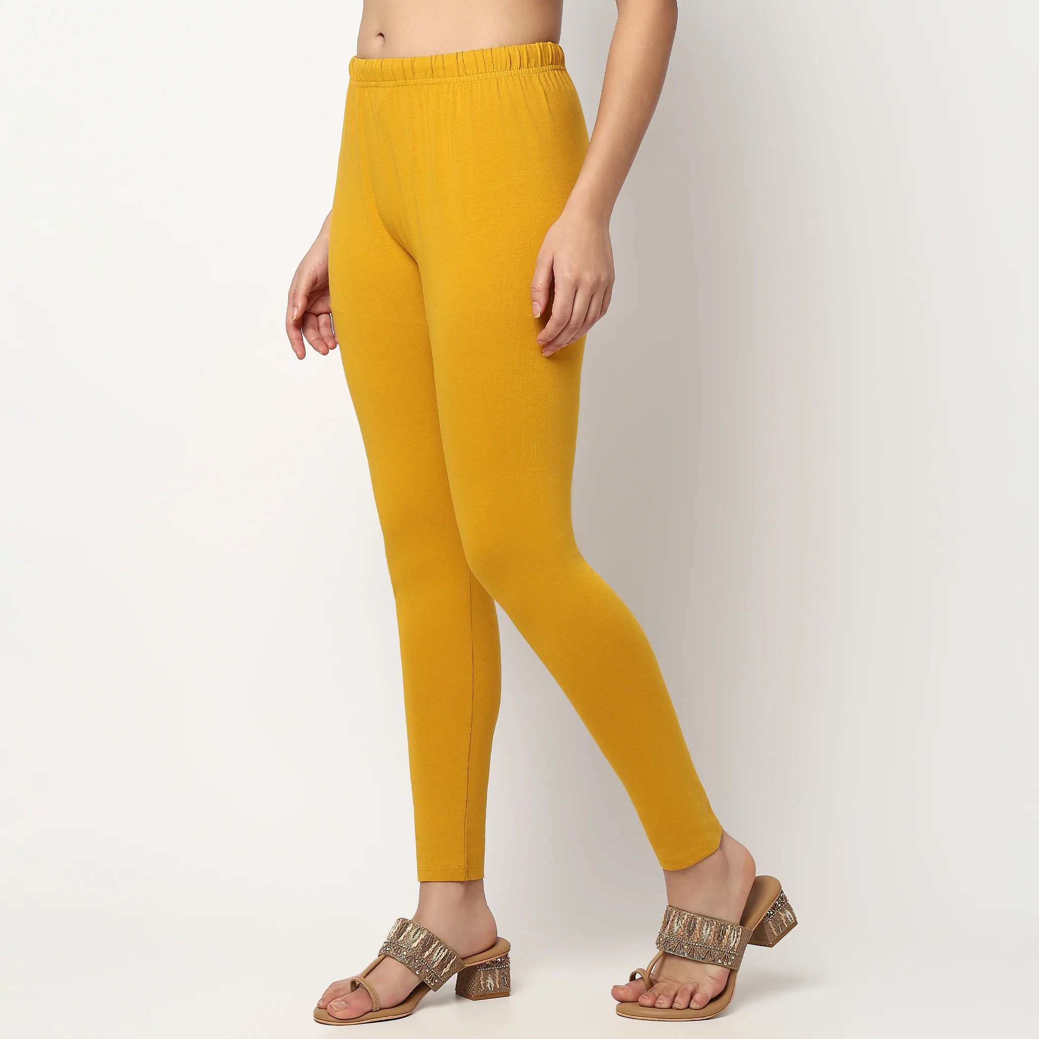 Ankle Length Slim Fit Leggings - Image 40