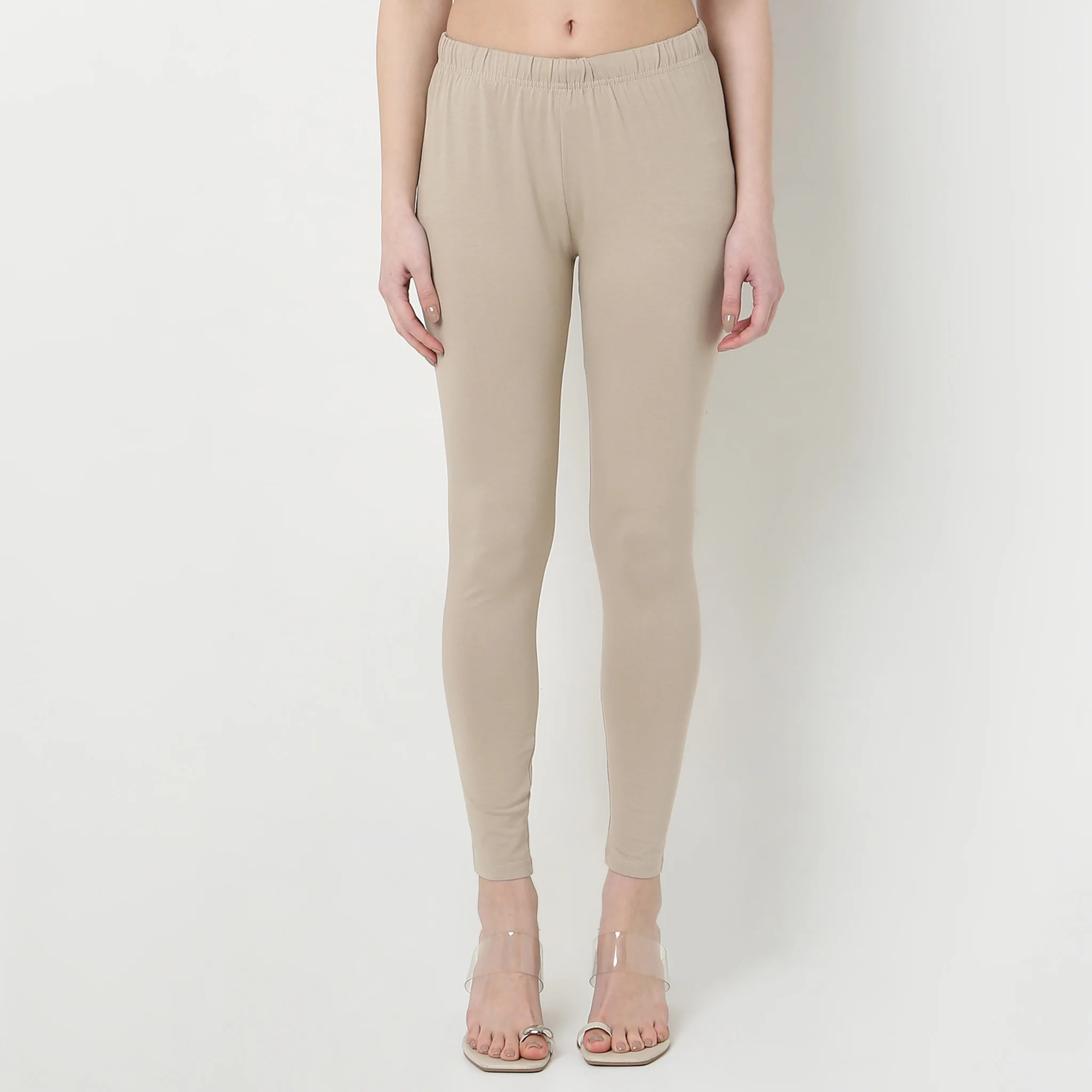 Ankle Length Slim Fit Leggings - Image 42