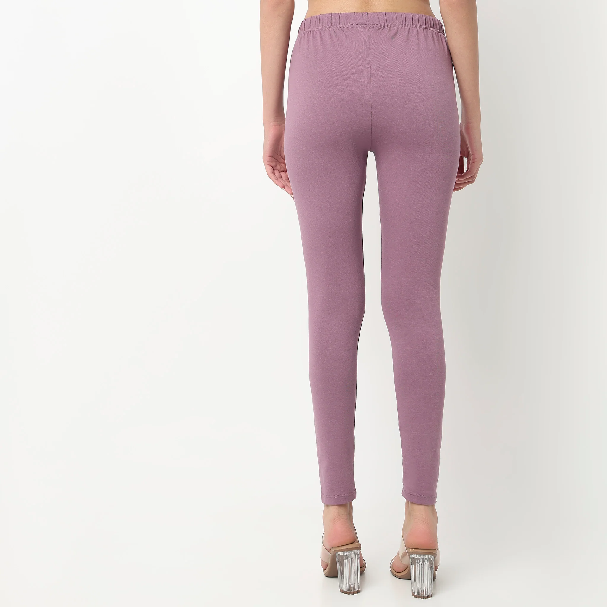Ankle Length Slim Fit Leggings - Image 48