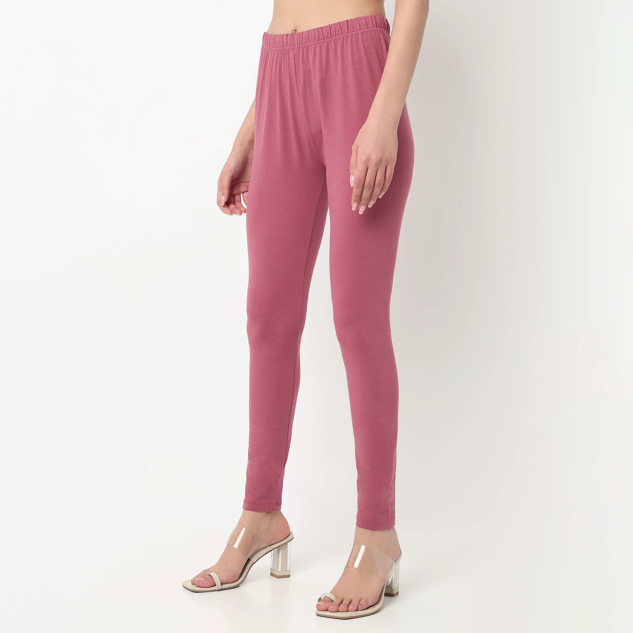 Ankle Length Slim Fit Leggings - Image 55