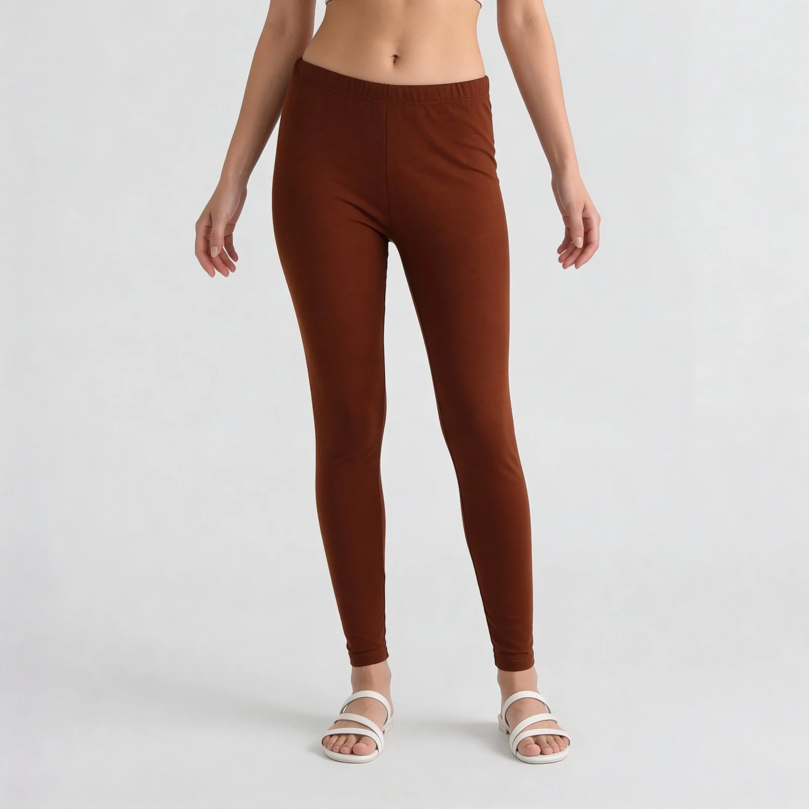Ankle Length Slim Fit Leggings - Image 57