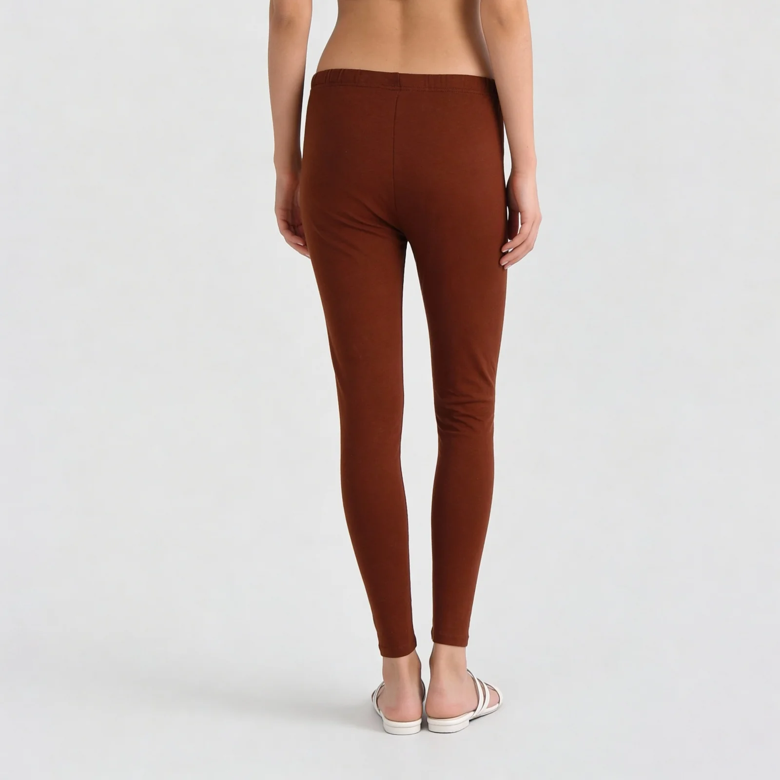 Ankle Length Slim Fit Leggings - Image 58