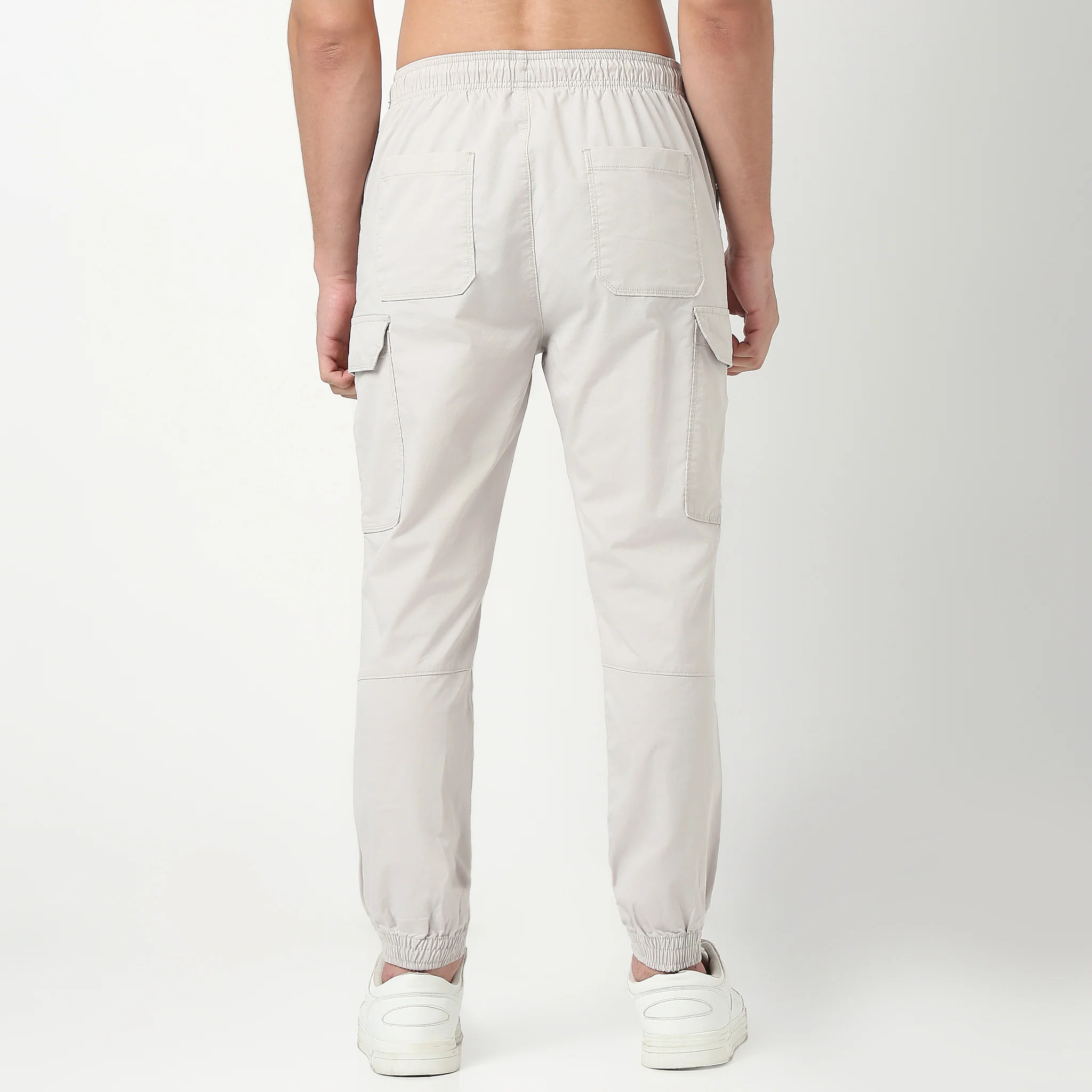 Regular Fit Cotton Heavy Duty Cargo Pants With Utility Pockets - Image 18