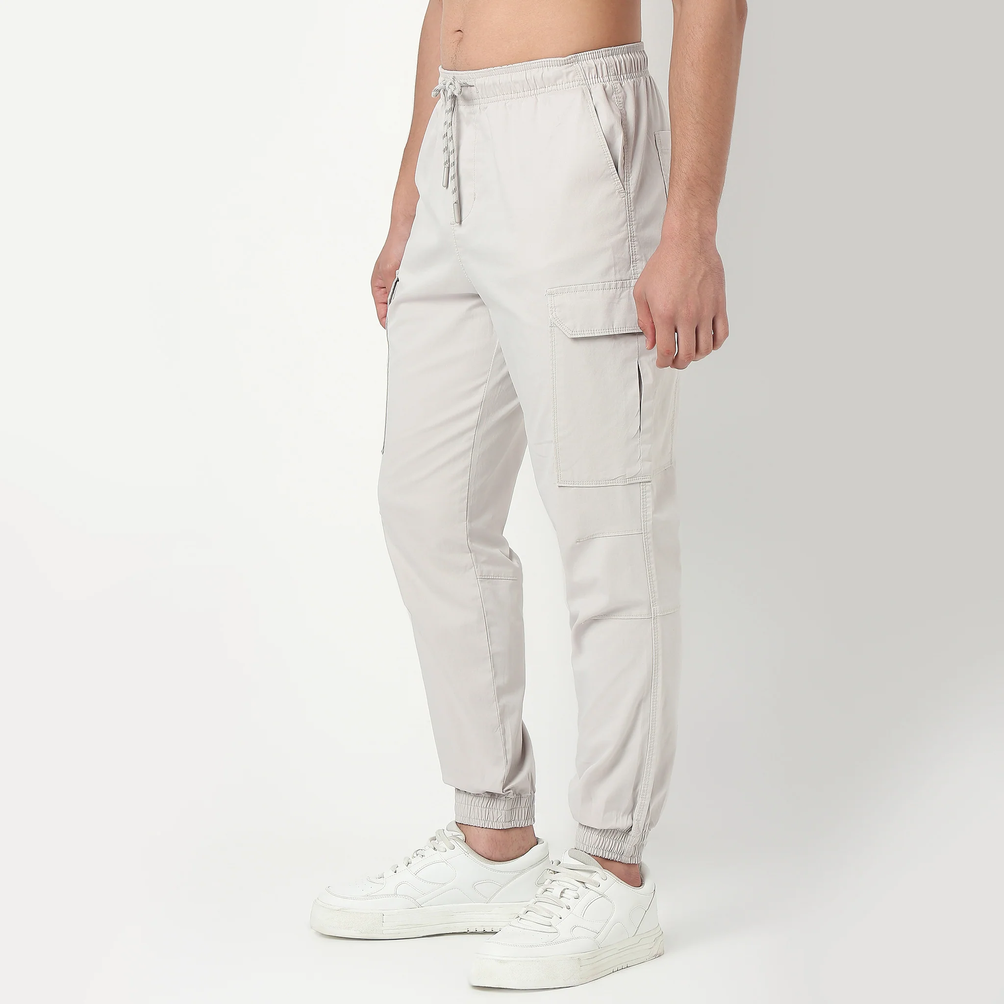 Regular Fit Cotton Heavy Duty Cargo Pants With Utility Pockets - Image 20