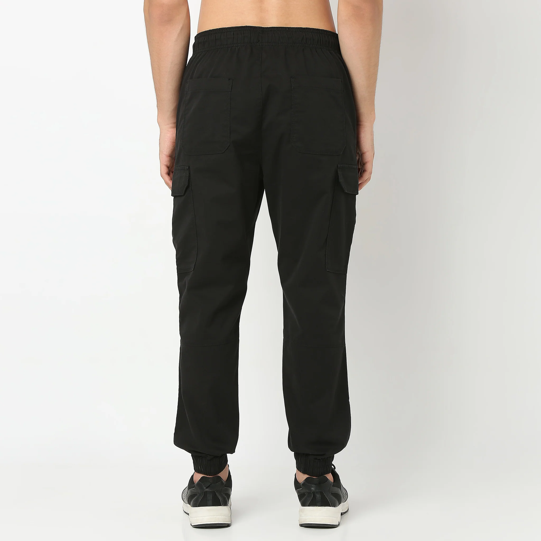 Regular Fit Cotton Heavy Duty Cargo Pants With Utility Pockets - Image 3