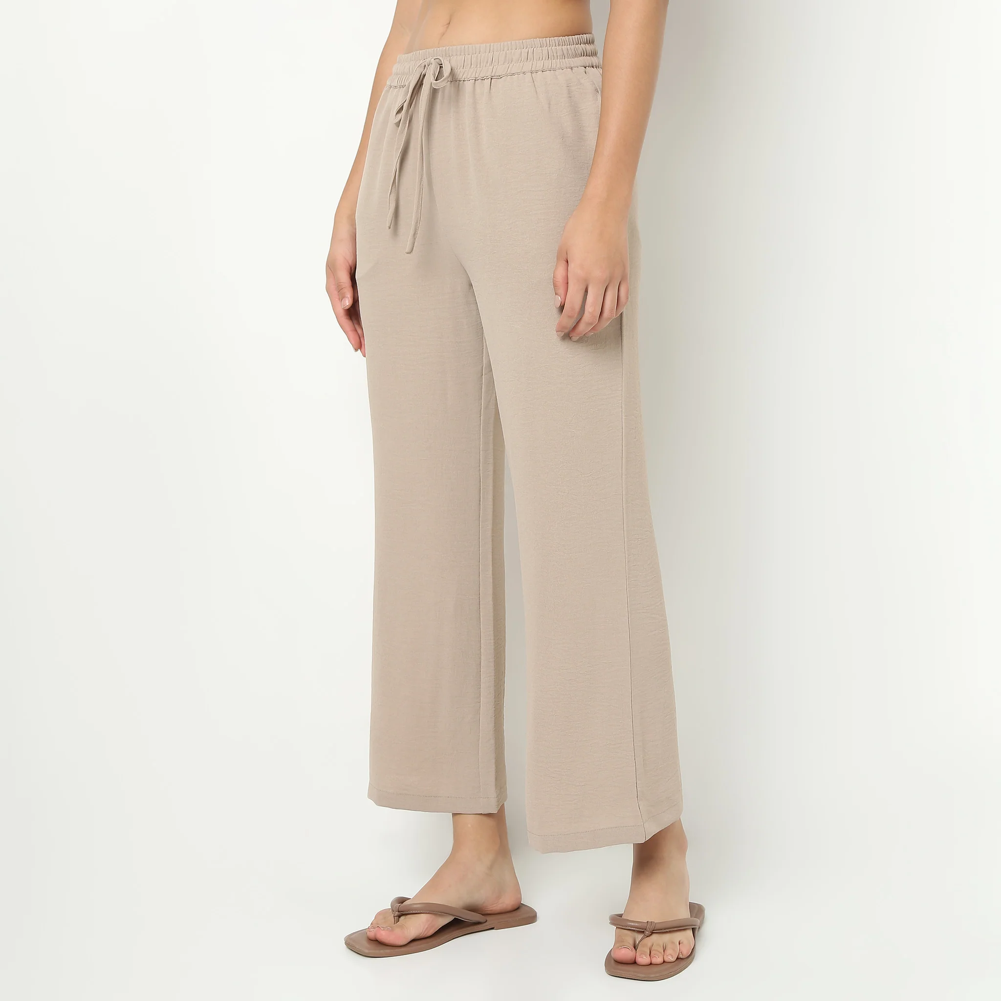 Solid Loungewear Palazzos - Image 10