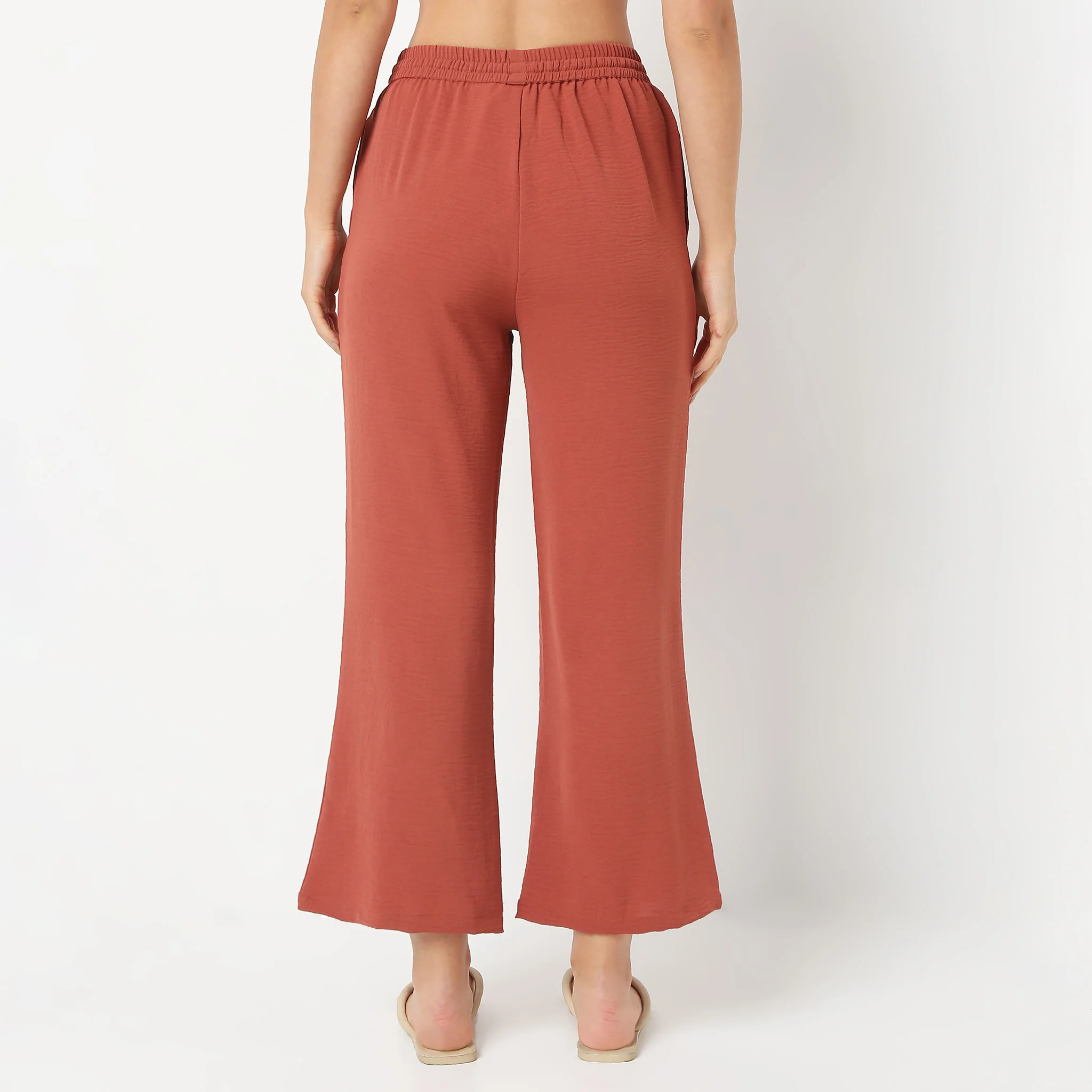 Solid Loungewear Palazzos - Image 3