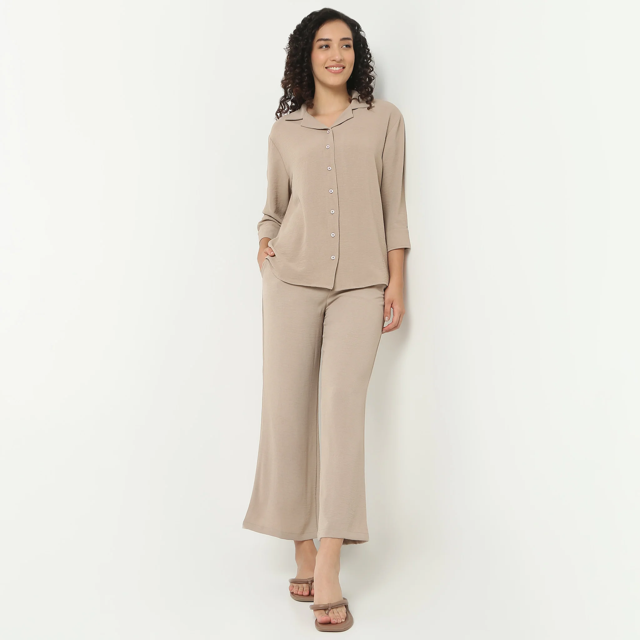 Solid Loungewear Palazzos - Image 6