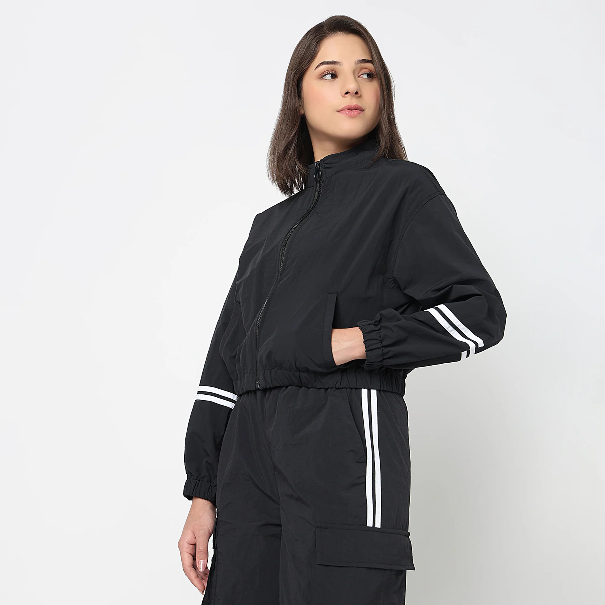 Solid Athleisure Jacket - Image 10