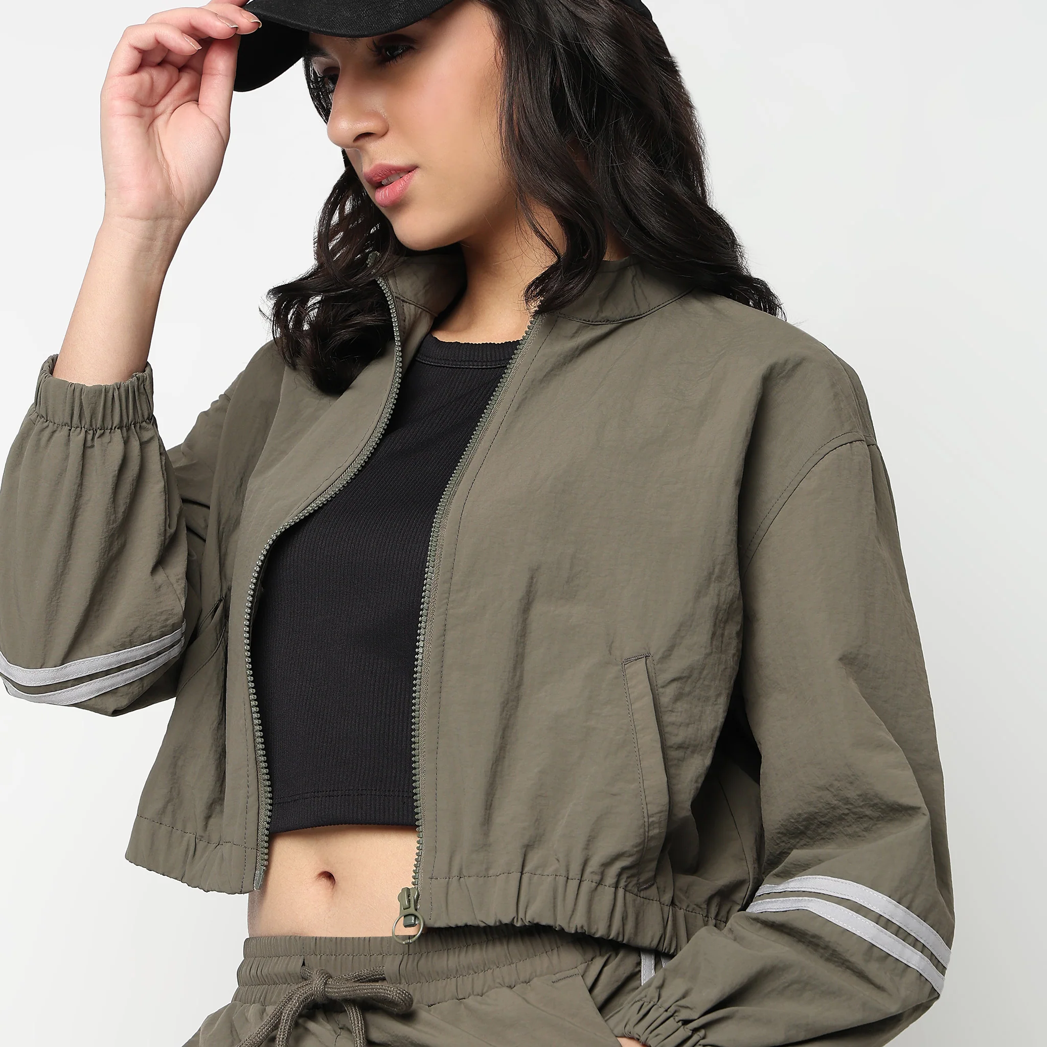 Solid Athleisure Jacket - Image 4