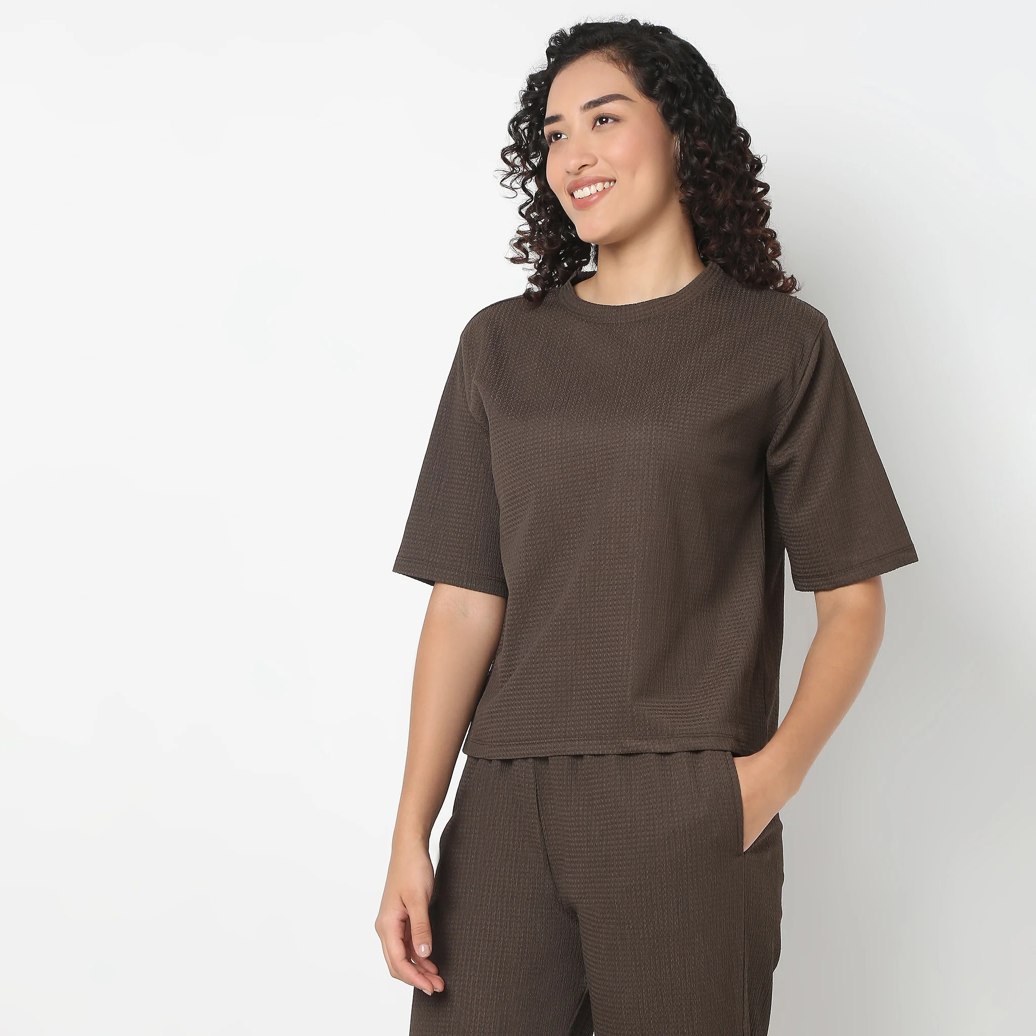 Solid Fashion Loungewear Top - Image 5