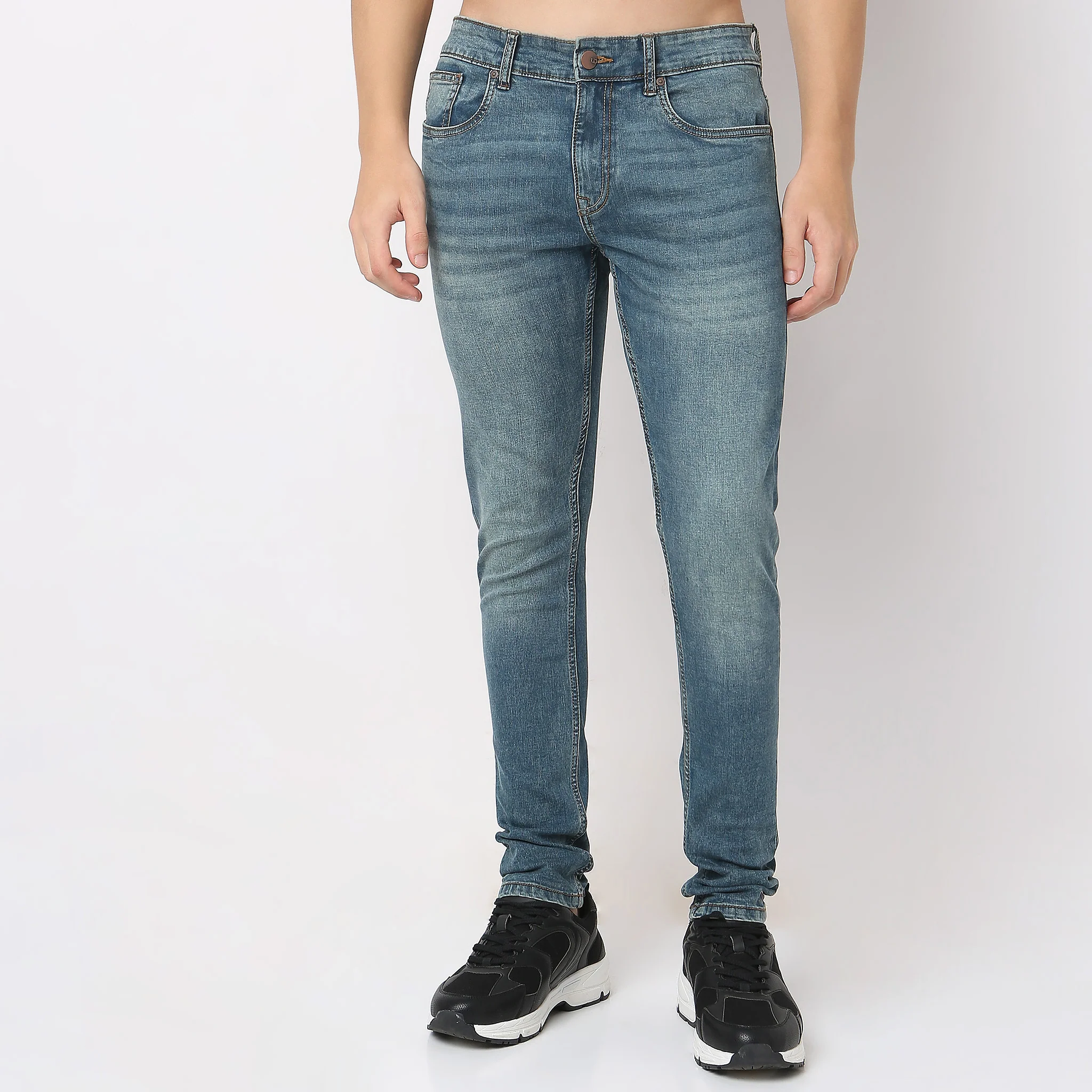 Union of Denim® - Origin Tinted With 3D Whisker Jeans With E-fast® Stretch - Skinny Fit - Image 2