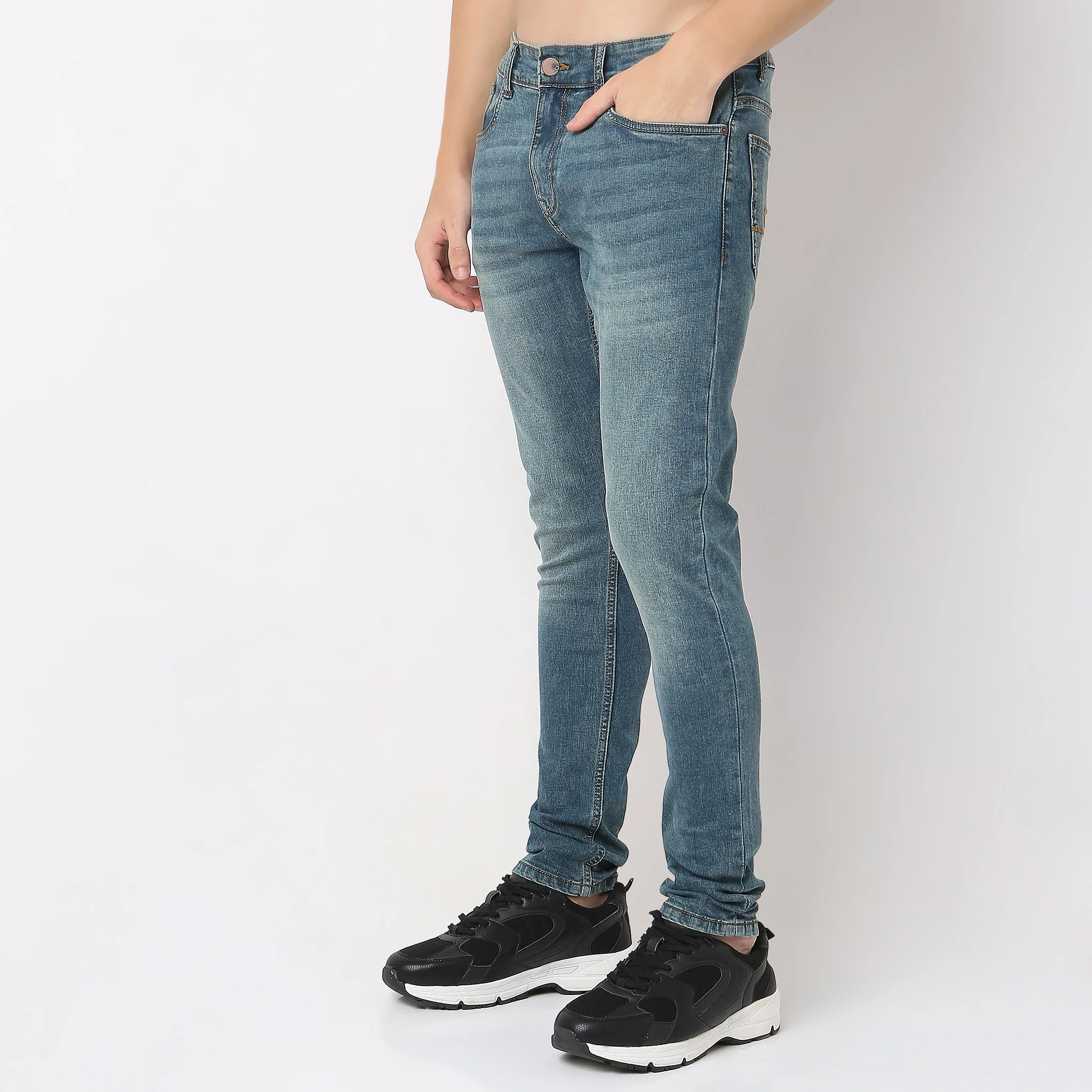 Union of Denim® - Origin Tinted With 3D Whisker Jeans With E-fast® Stretch - Skinny Fit - Image 5