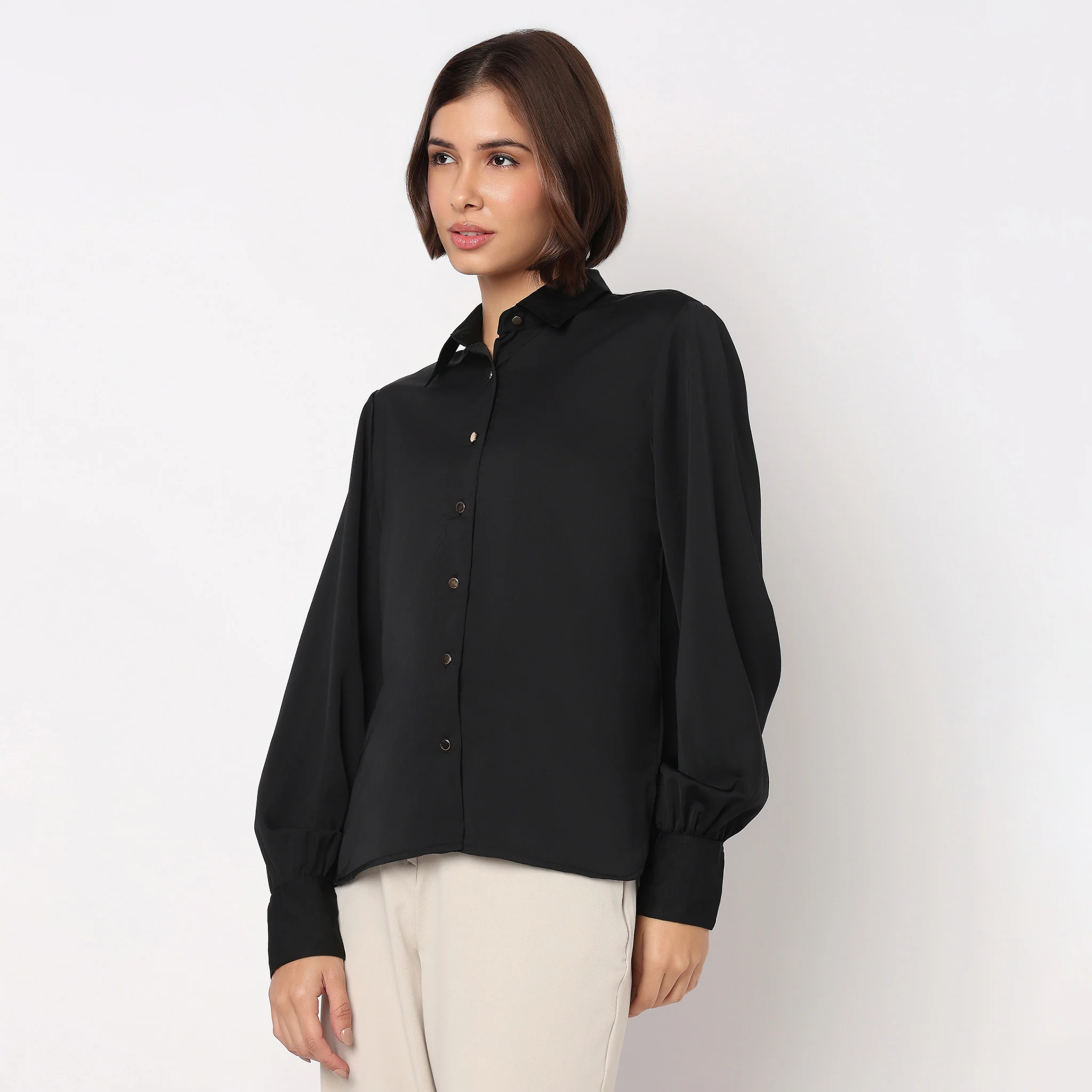 Solid Full Sleeve Shirt - Image 5