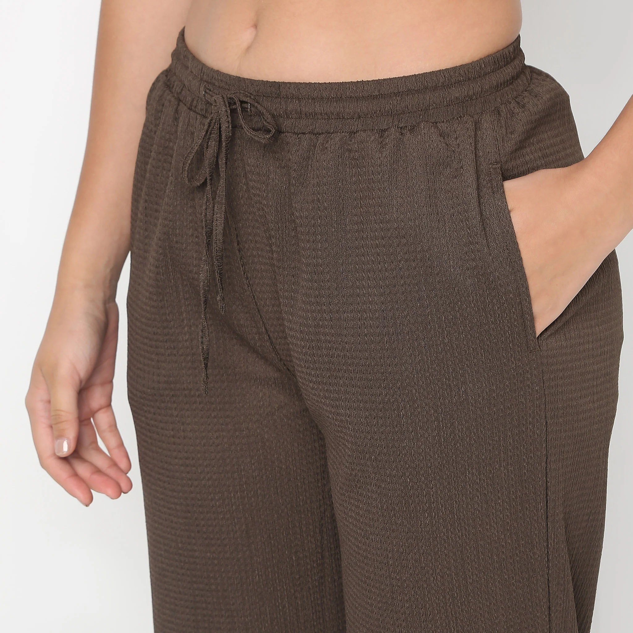 Solid Loungewear Palazzo - Image 4